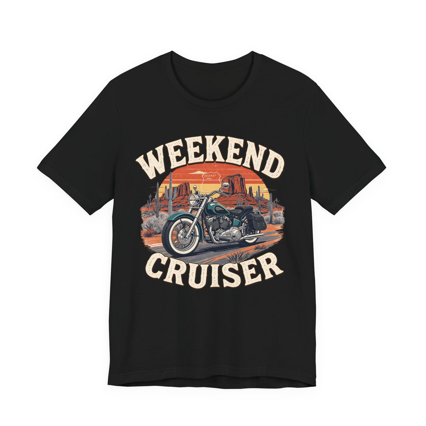 Weekend Cruiser Vintage Biker T-Shirt, Cruiser Motorcycle, Motorcycle Shirt,Unique Graphic Tee,Bike Lover Gift,Biker Apparel,Biker Dad Gifts