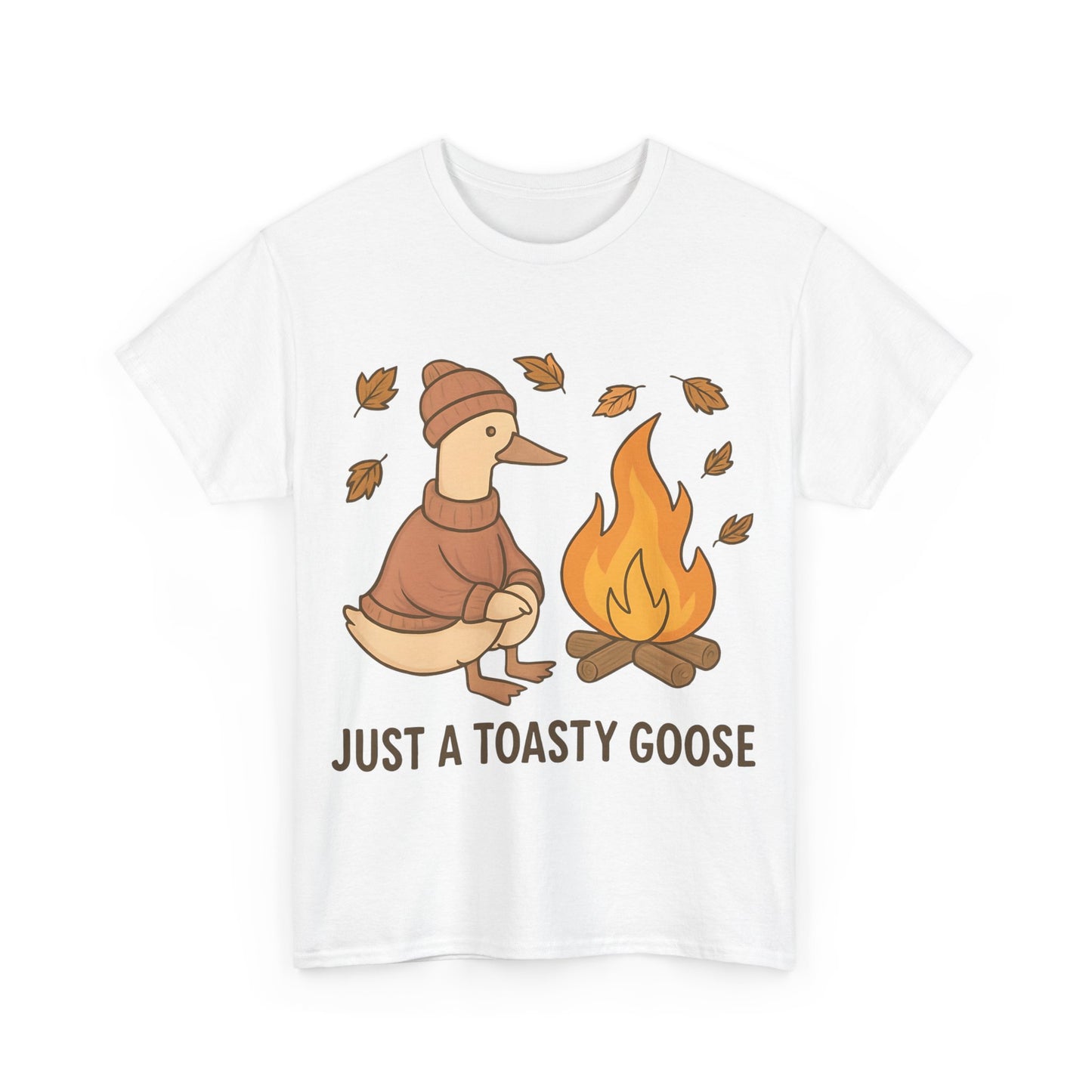 Autumn Goose Tee -Toasty Goose autumn Fashion, it's great for gatherings and makes a perfect gift.