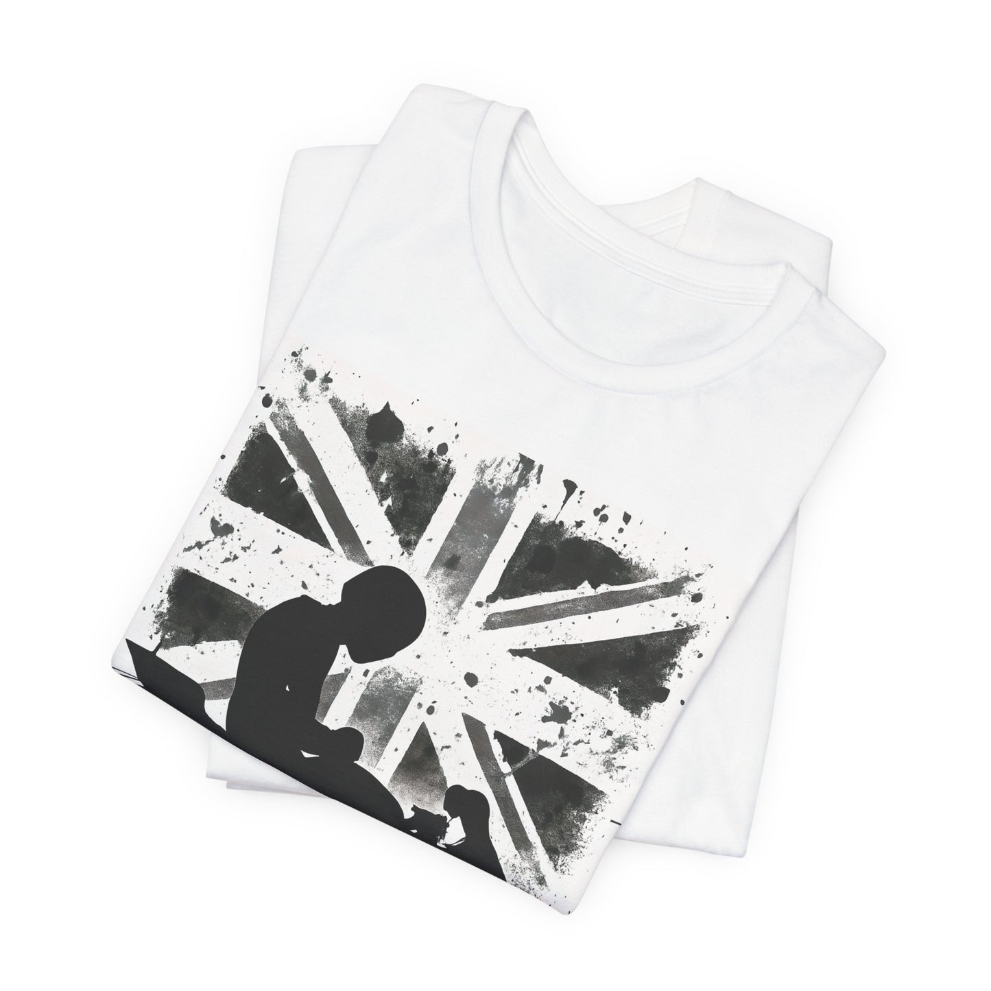 Union Jack Biker T-Shirt, This union jack shirt fuses passion for the open road with a touch of British flair, making it the perfect england shirt for any motorcycle rider.