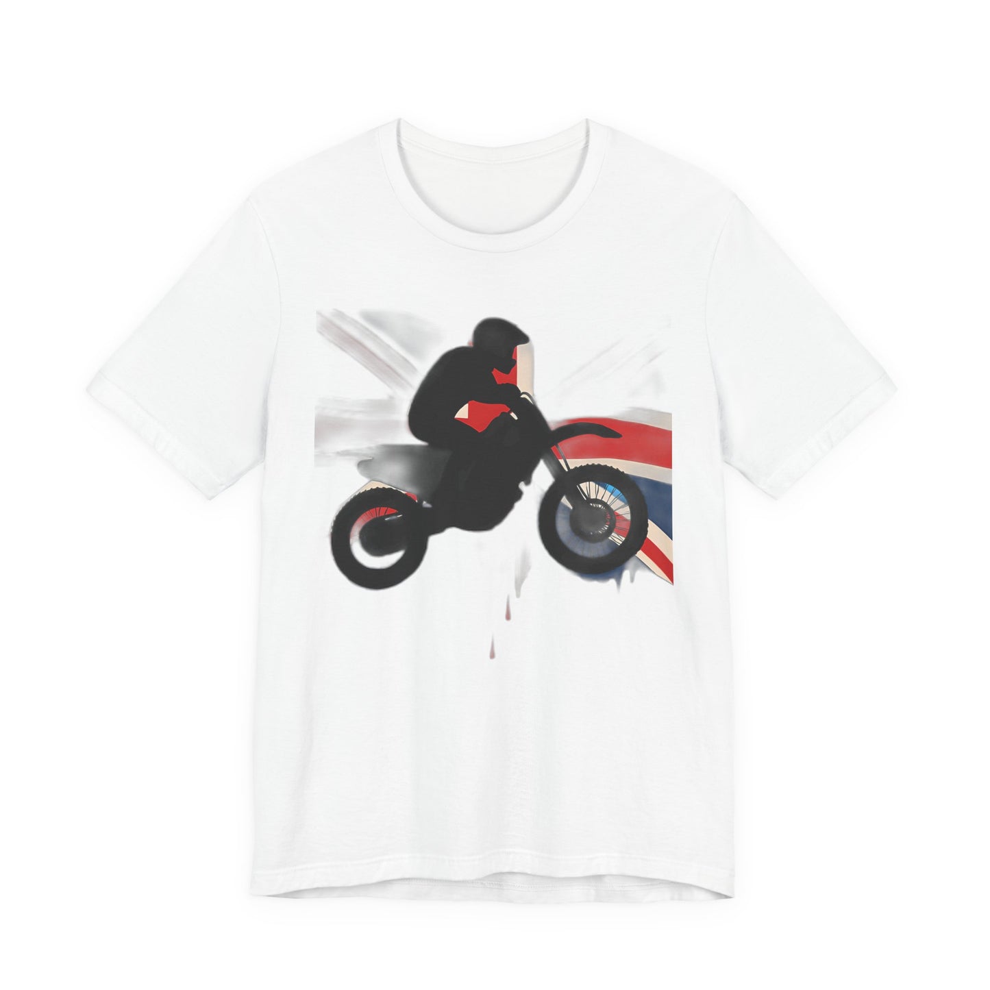 Union Jack T-shirt Motorcross, Whether you’re sporting it as a motocross shirt or a casual day out, this UK flag T-shirt is your ticket to riding in true British spirit.