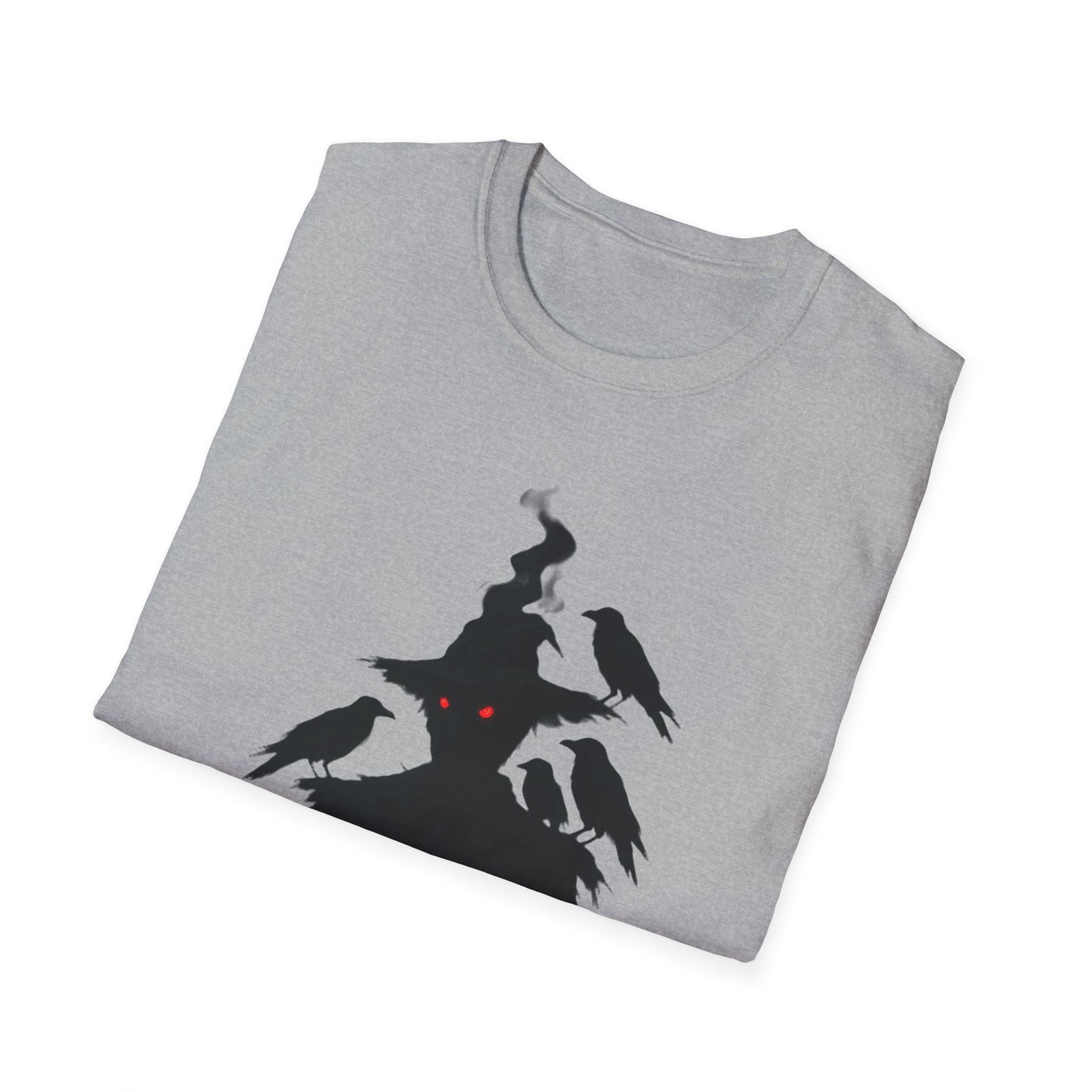 Scary Scarecrow Tee,This Halloween shirt captures the essence of the season with a mesmerizing scarecrow design, blending the line between spooky and stylish.