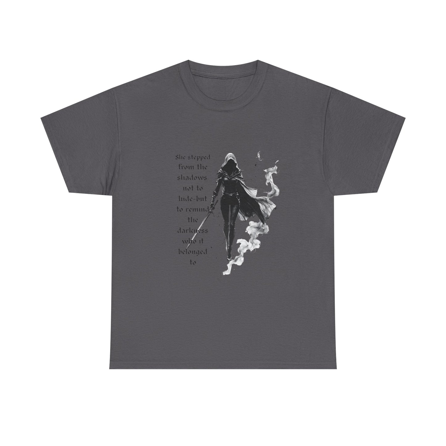 Throne of Glass Unisex Tee, a great addition to a fan's wardrobe and can be worn casually or as a statement piece. Ideal for fans of Sarah J. Maas and the character Aelin Sardothien.