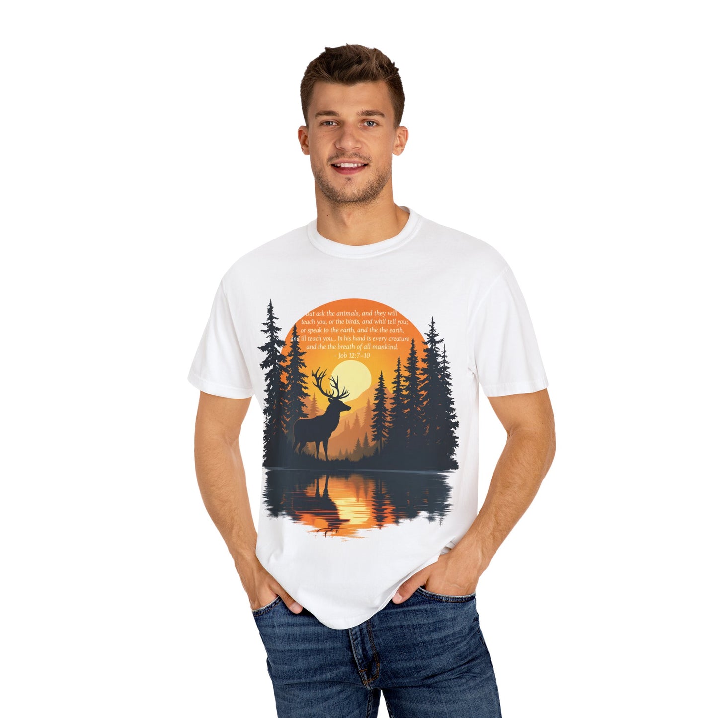 Faith in God and Nature T-shirt, this Christianity shirt makes an ideal addition to your collection of Christian clothes.