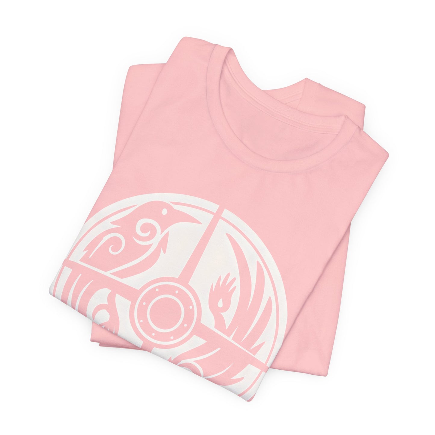 Norse Raven Shield T-shirt, Embrace the spirit of ancient warriors, an essential piece for any lover of Viking apparel.