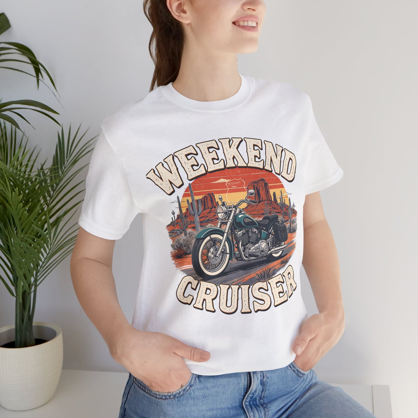 Weekend Cruiser Vintage Biker T-Shirt, Cruiser Motorcycle, Motorcycle Shirt,Unique Graphic Tee,Bike Lover Gift,Biker Apparel,Biker Dad Gifts