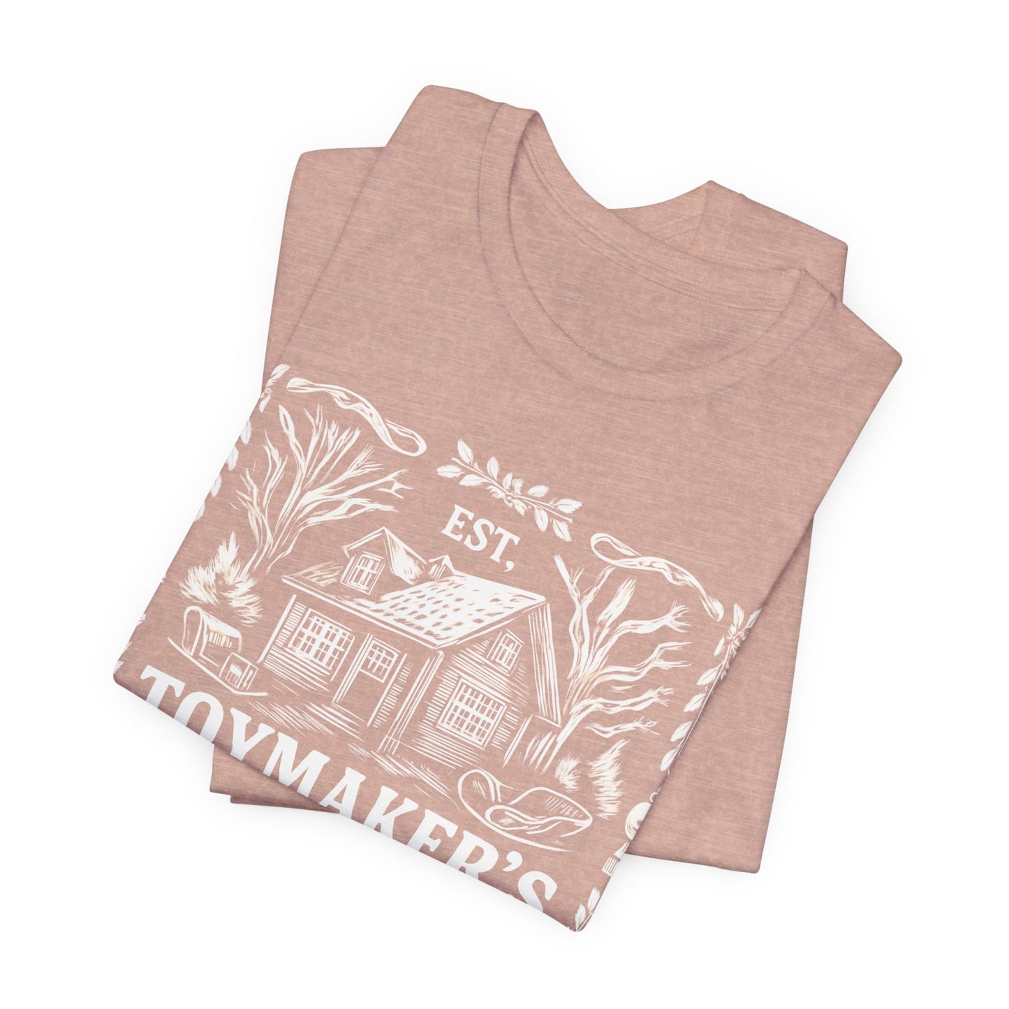 Nostalgic Christmas Tee, Vintage Toymaker Guild, a delightful nod to the nostalgic charm of Christmas past, a heart warming secret Santa idea.