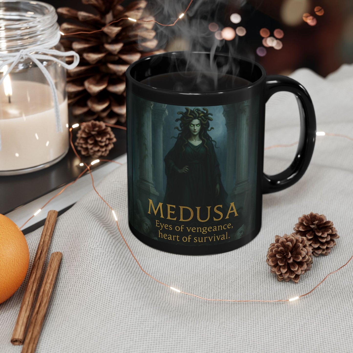 Goddess Medusa Mug, Medusa Figure, a unique medusa gift or an ideal feminist mug for today's thoughtful soul.