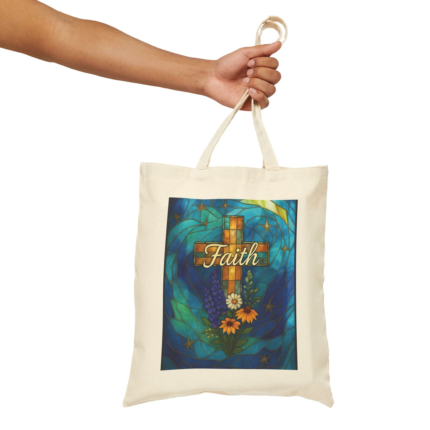 Christianity Faith Tote Bag, Christian Tote Bag, an ideal religious gift bag for those you cherish. Spacious and thoughtful, this church tote bag ensures your faith travels with you.