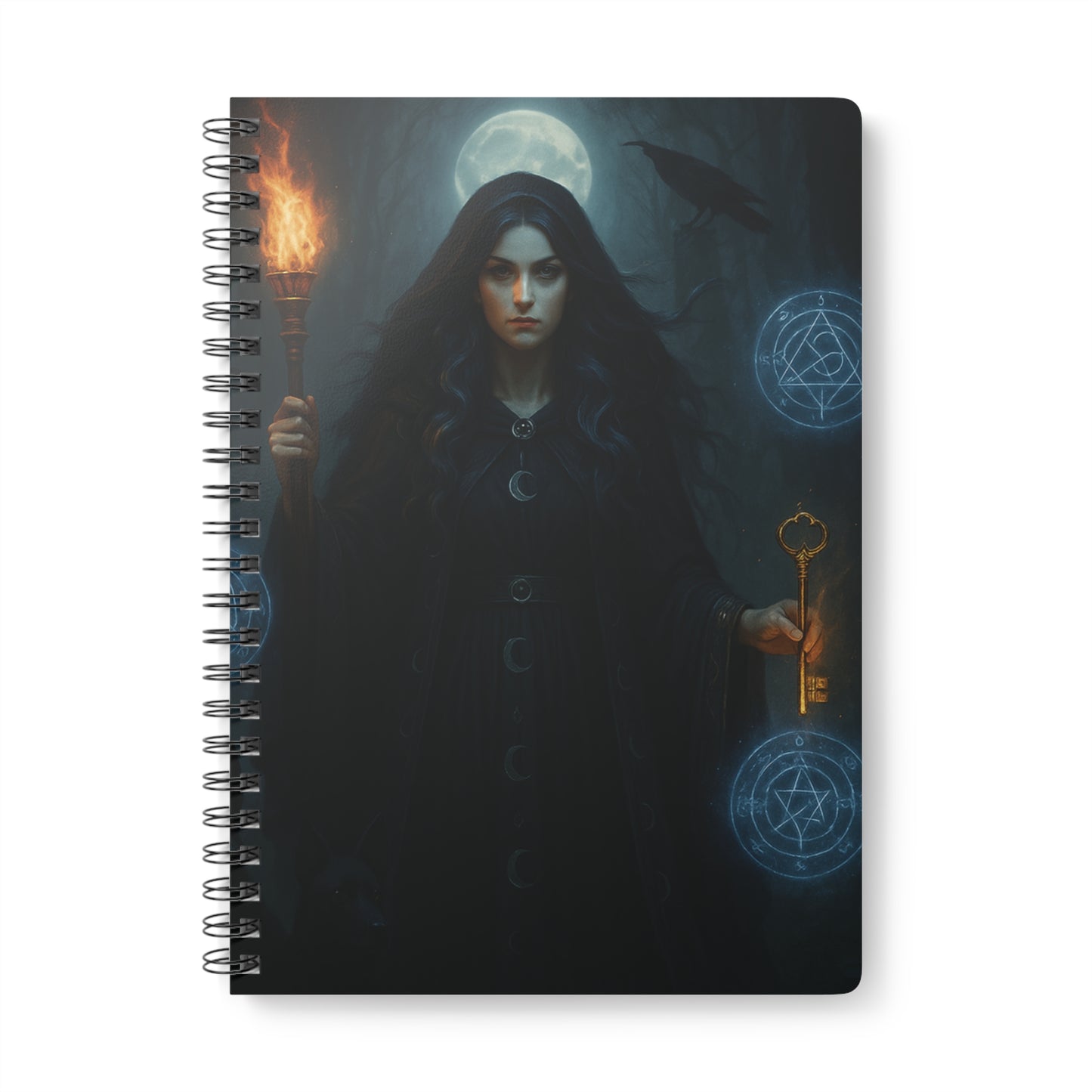 Hecate Goddess Notebook Journal, With pages to document your spells, dreams, and visions, it's more than just a witch journal; it’s a sacred space where whispers of the Greek Goddess, Hekate. journal