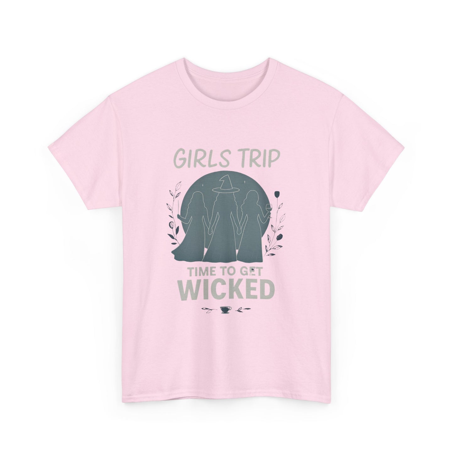 Girls Trip Witchy Vibes Tee, This bewitching tee is more than just a shirt; it's a celebration of the Salem witch era, seamlessly weaving together witchcraft chic and modern fashion.