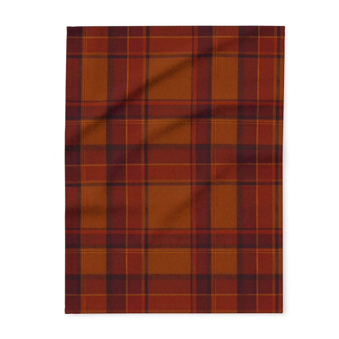 Cozy Autumn Plaid Pattern Blanket, This soft throw, with its classic plaid pattern, transforms any space into a serene autumn retreat.