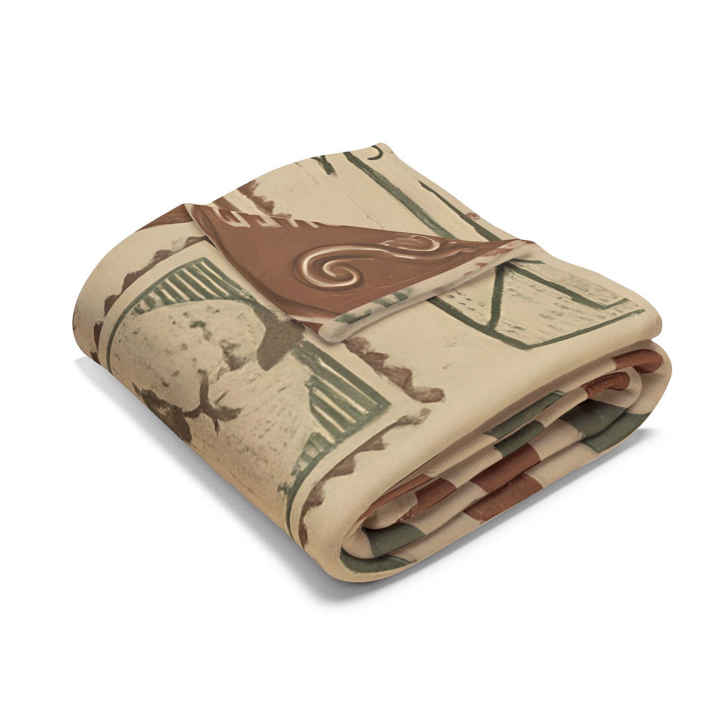 Festive Vintage Santa Snuggle Blanket, With a pattern reminiscent of a letter to Santa, it adds a whimsical touch to any festive home.
