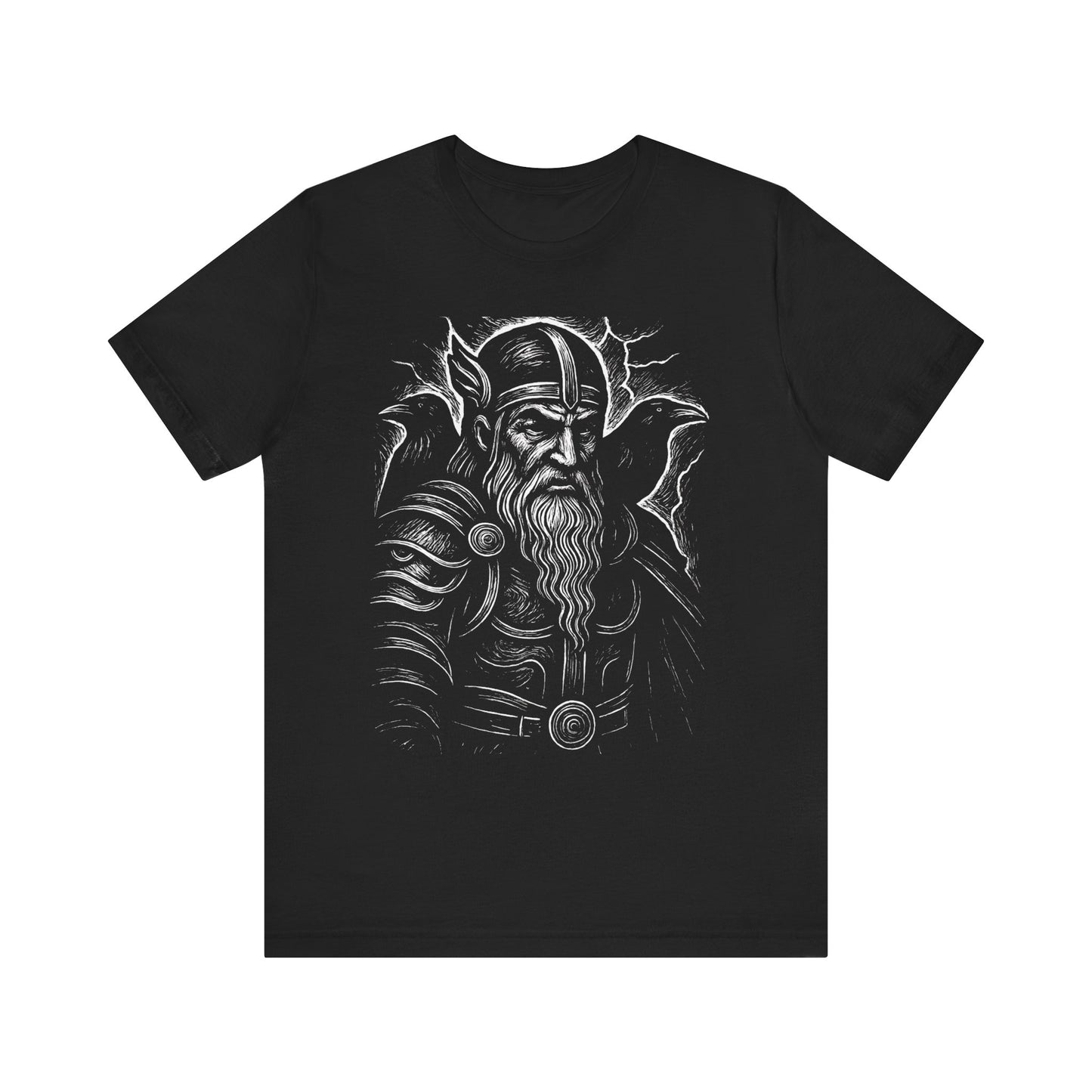Viking God Odin T-Shirt,this viking shirt is your link to the past, offering a glimpse into the world where Odin and the viking gods reign supreme,a tribute to the enduring spirits of ancient Scandinavia
