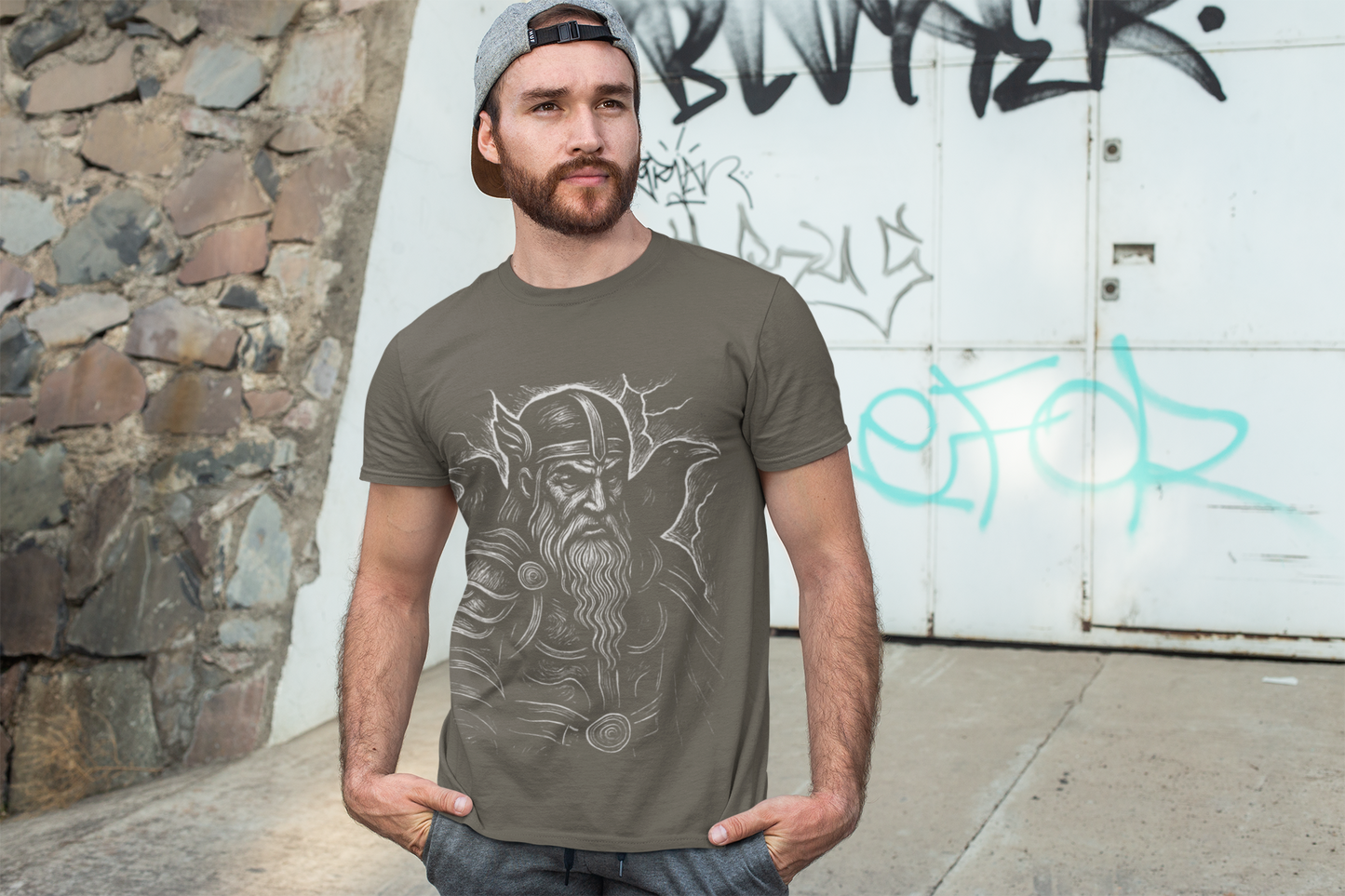 Viking God Odin T-Shirt,this viking shirt is your link to the past, offering a glimpse into the world where Odin and the viking gods reign supreme,a tribute to the enduring spirits of ancient Scandinavia
