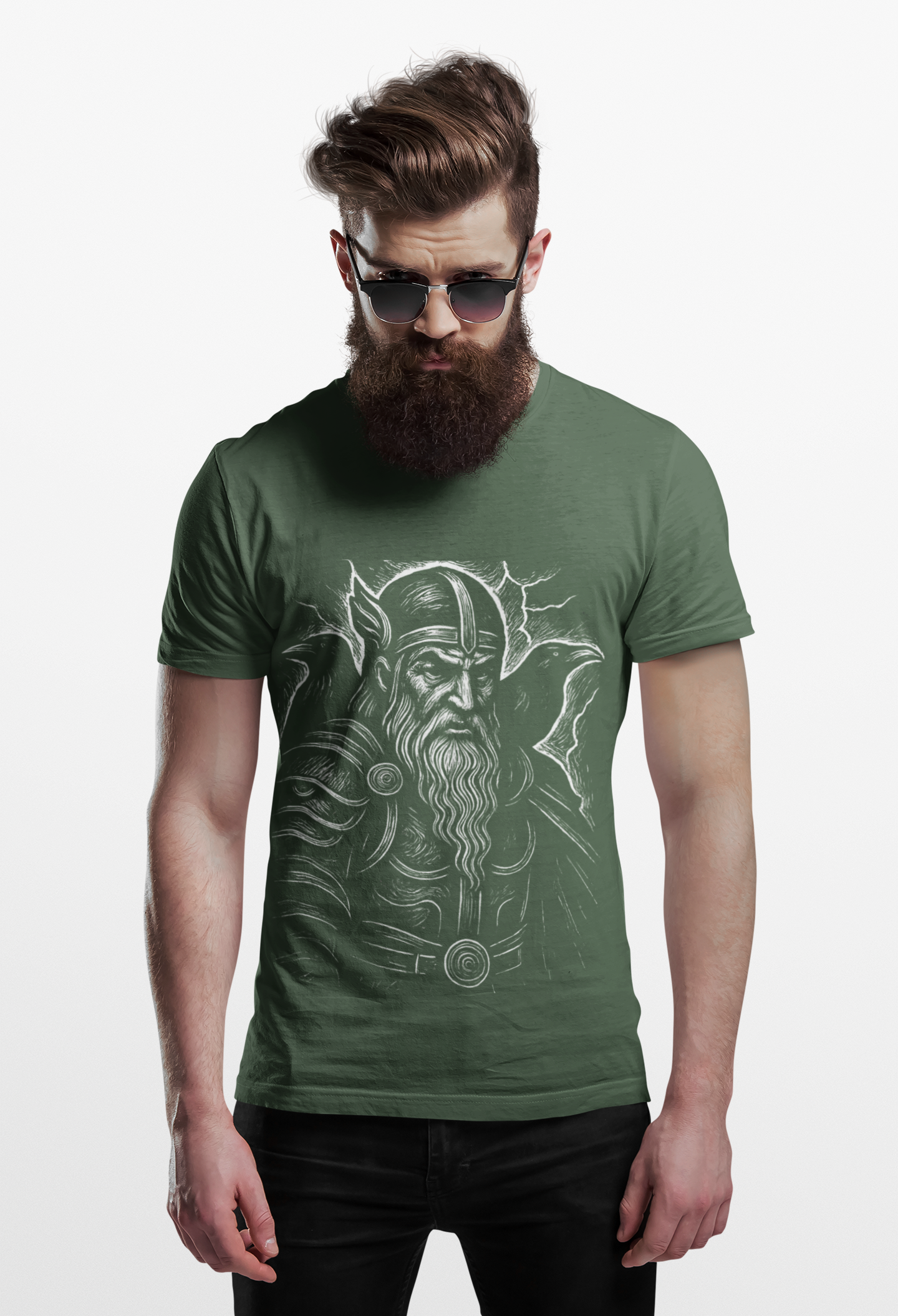 Viking God Odin T-Shirt,this viking shirt is your link to the past, offering a glimpse into the world where Odin and the viking gods reign supreme,a tribute to the enduring spirits of ancient Scandinavia