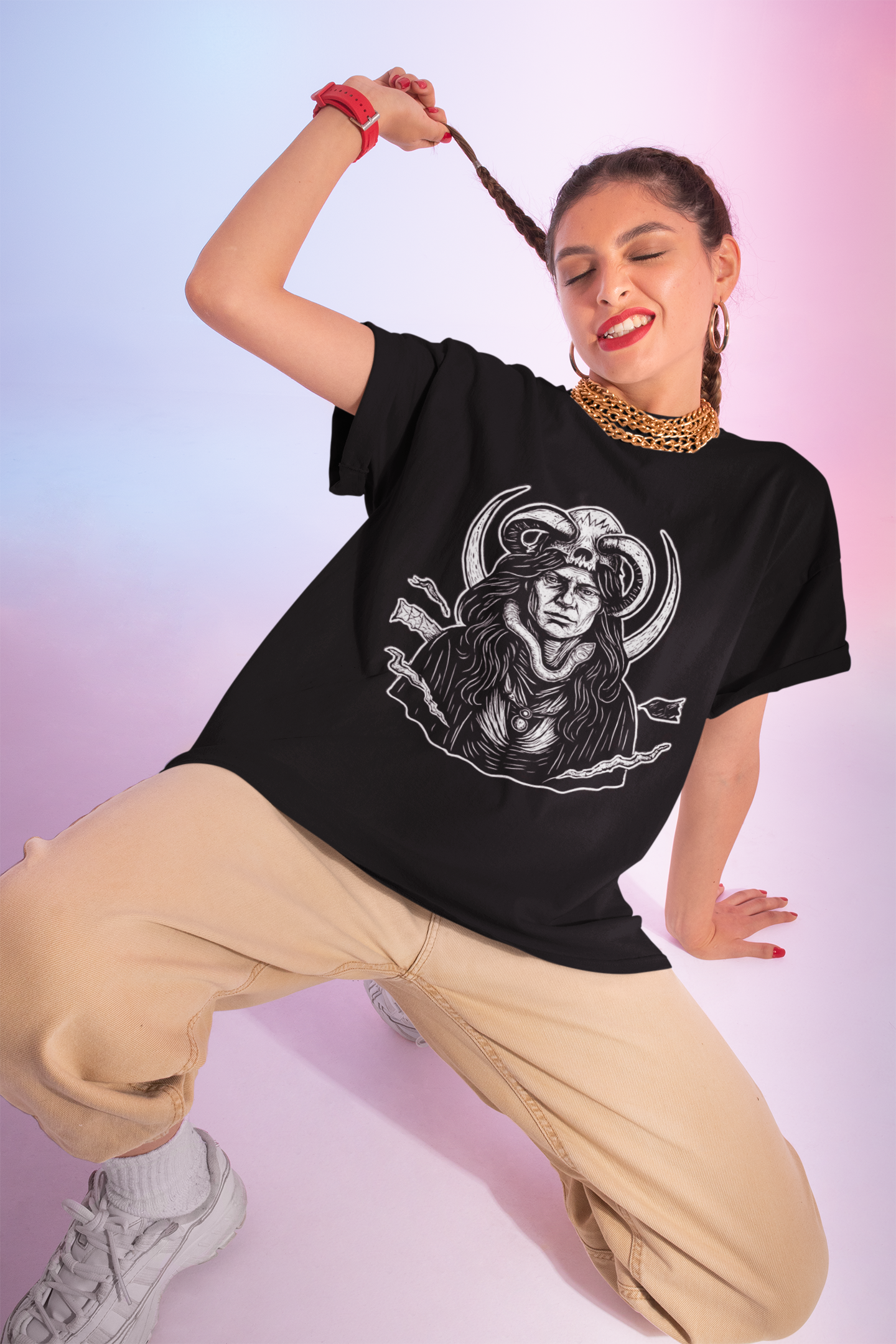 Loki Norse Pagan Shirt, God of Mischief Tee, Embrace the enigmatic charm of the Loki God of Mischief, Wear it and channel the unpredictable energy of Loki.