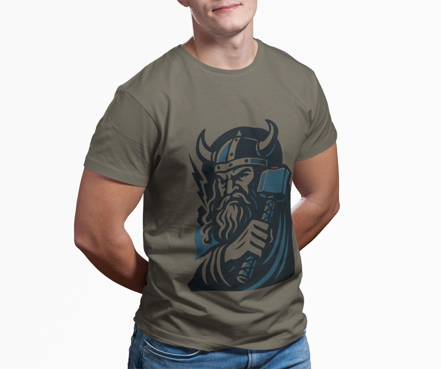 Thor Norse God Tee, Immerse yourself in the mystique of Norse mythology with our Thor Shirt, a tribute to the legendary god of thunder himself.