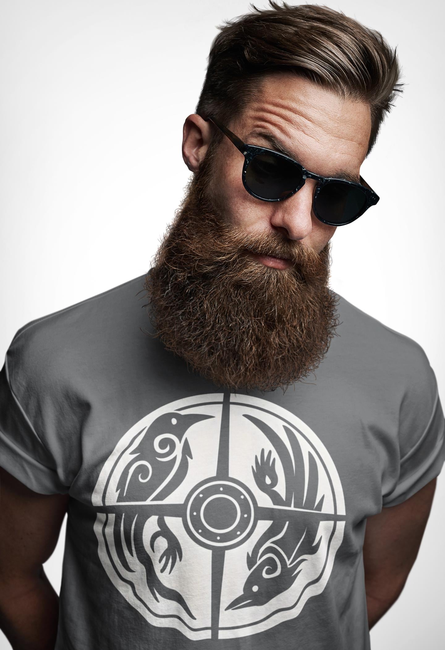Norse Raven Shield T-shirt, Embrace the spirit of ancient warriors, an essential piece for any lover of Viking apparel.