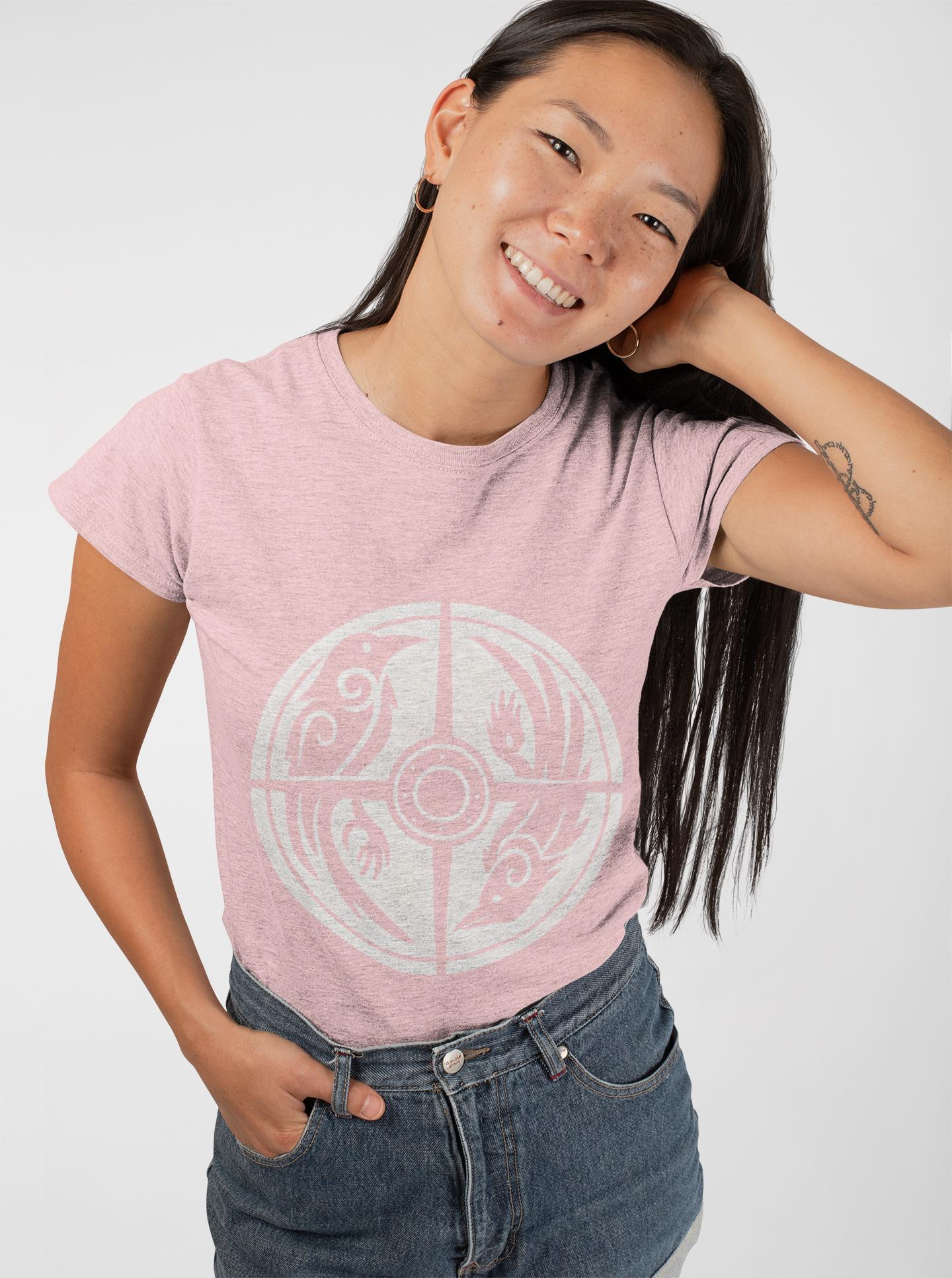 Norse Raven Shield T-shirt, Embrace the spirit of ancient warriors, an essential piece for any lover of Viking apparel.