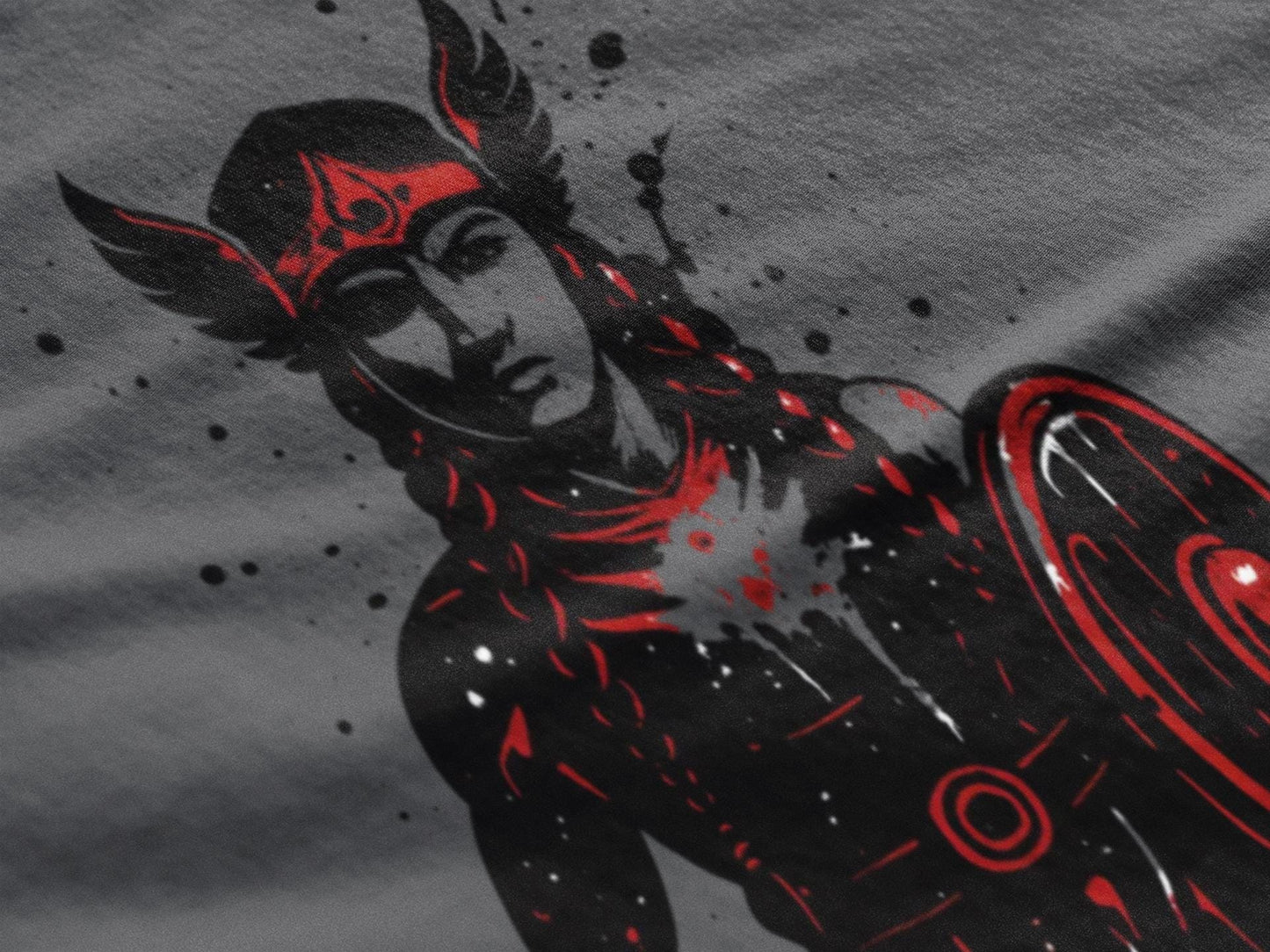 Valkyrie Norse Pagan T-Shirt, a tribute to the powerful legends of old. Embrace the spirit of the Valkyrie with this striking design that merges the mystique of norse mythology with the rugged appeal of viking apparel.