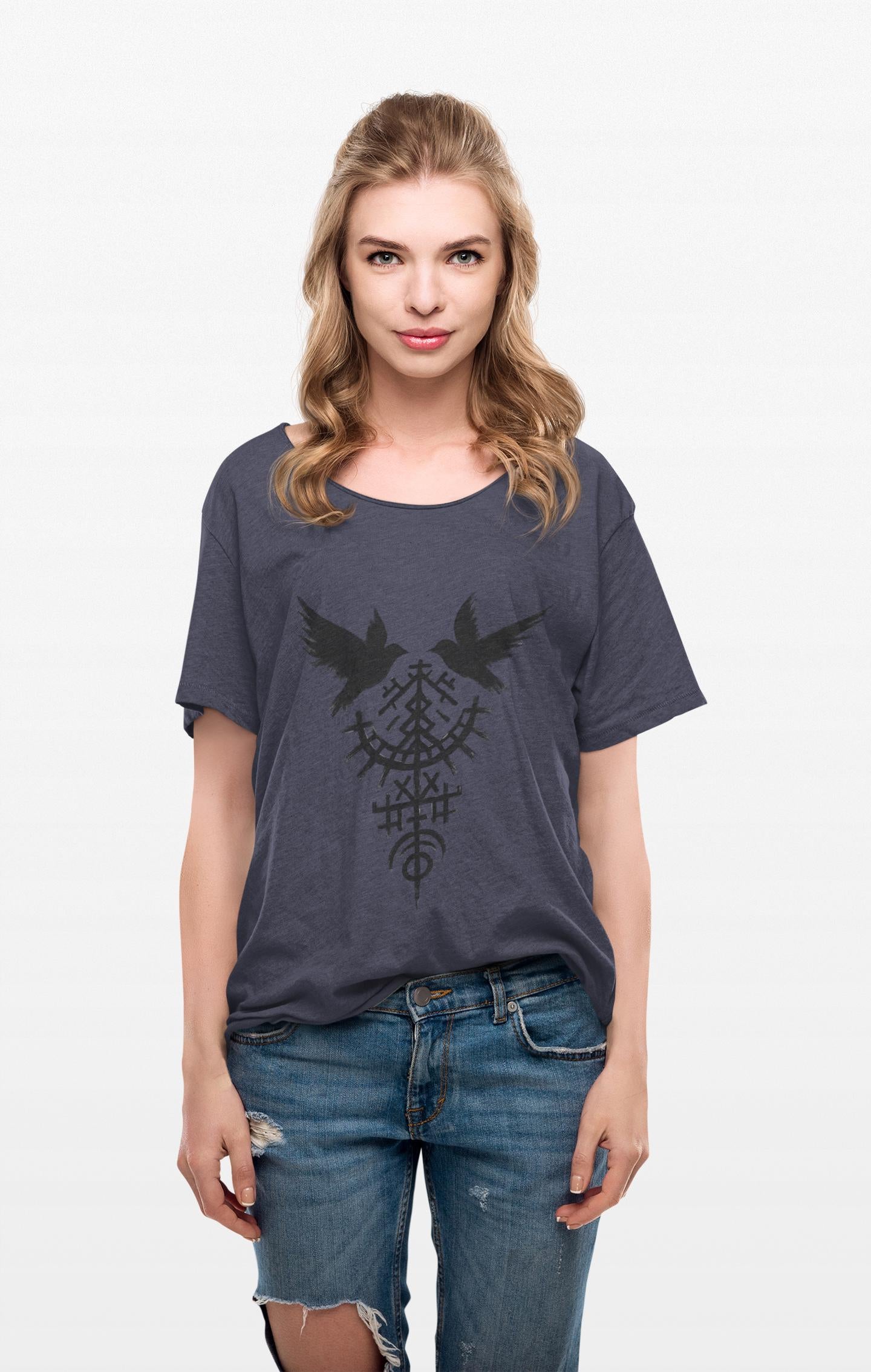 Viking Raven T-Shirt, Pagan Clothing, Norse Paganism, Norse Viking Shirt, Pagan TShirt, Raven Shirt, Viking Apparel