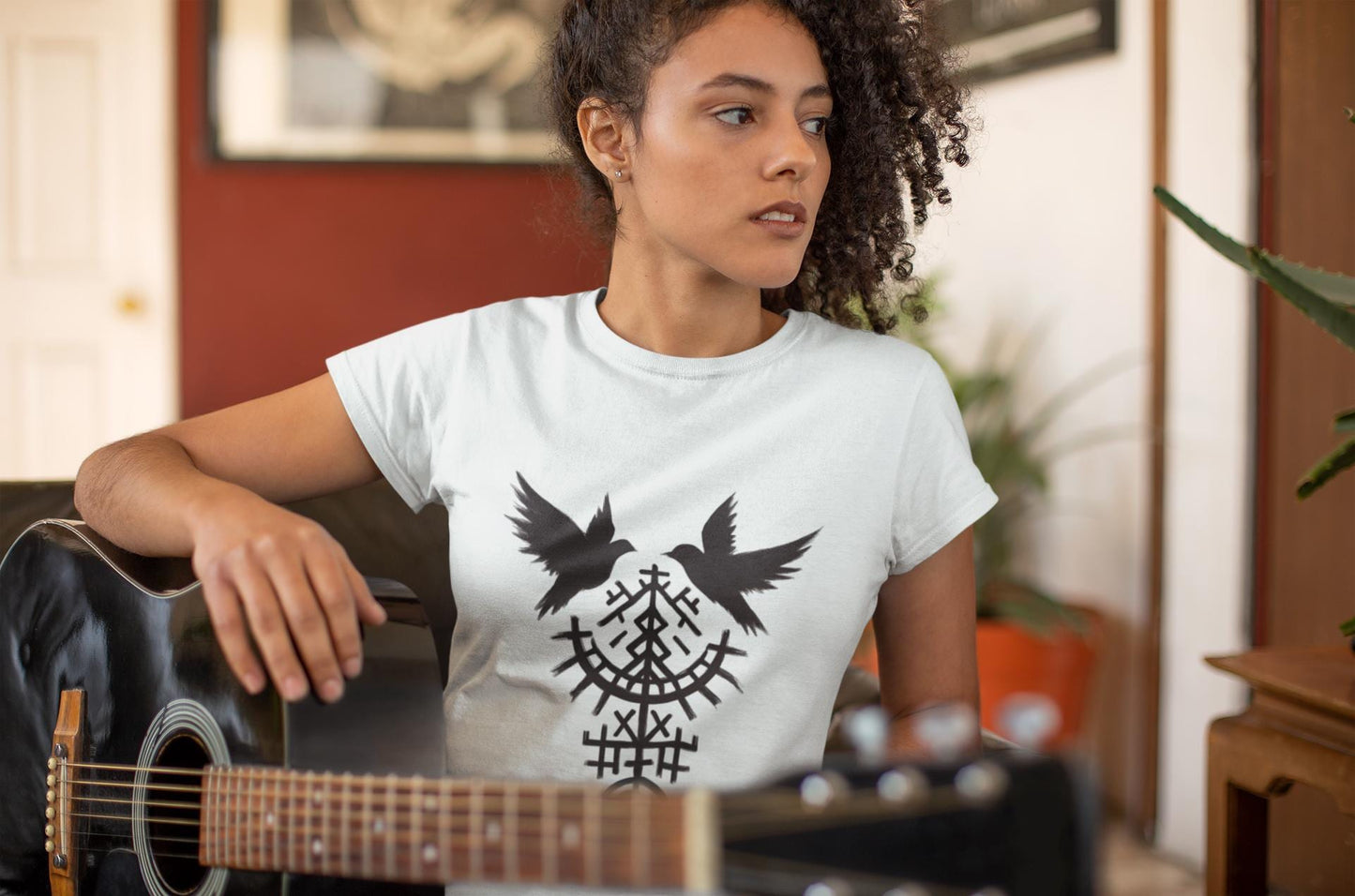 Viking Raven T-Shirt, Pagan Clothing, Norse Paganism, Norse Viking Shirt, Pagan TShirt, Raven Shirt, Viking Apparel