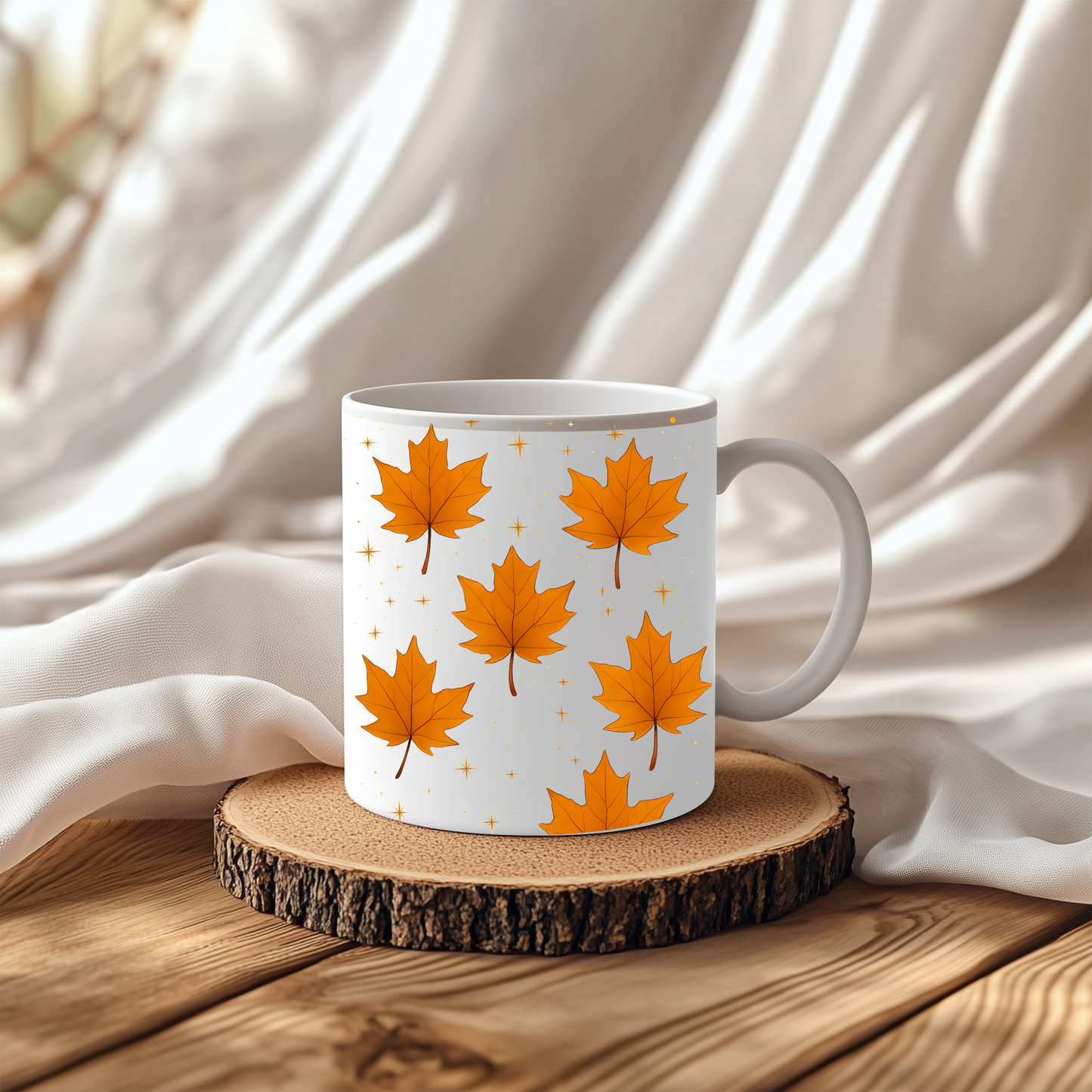 Autumnal Leaf Coffee Mug, perfect companion for your seasonal sips.