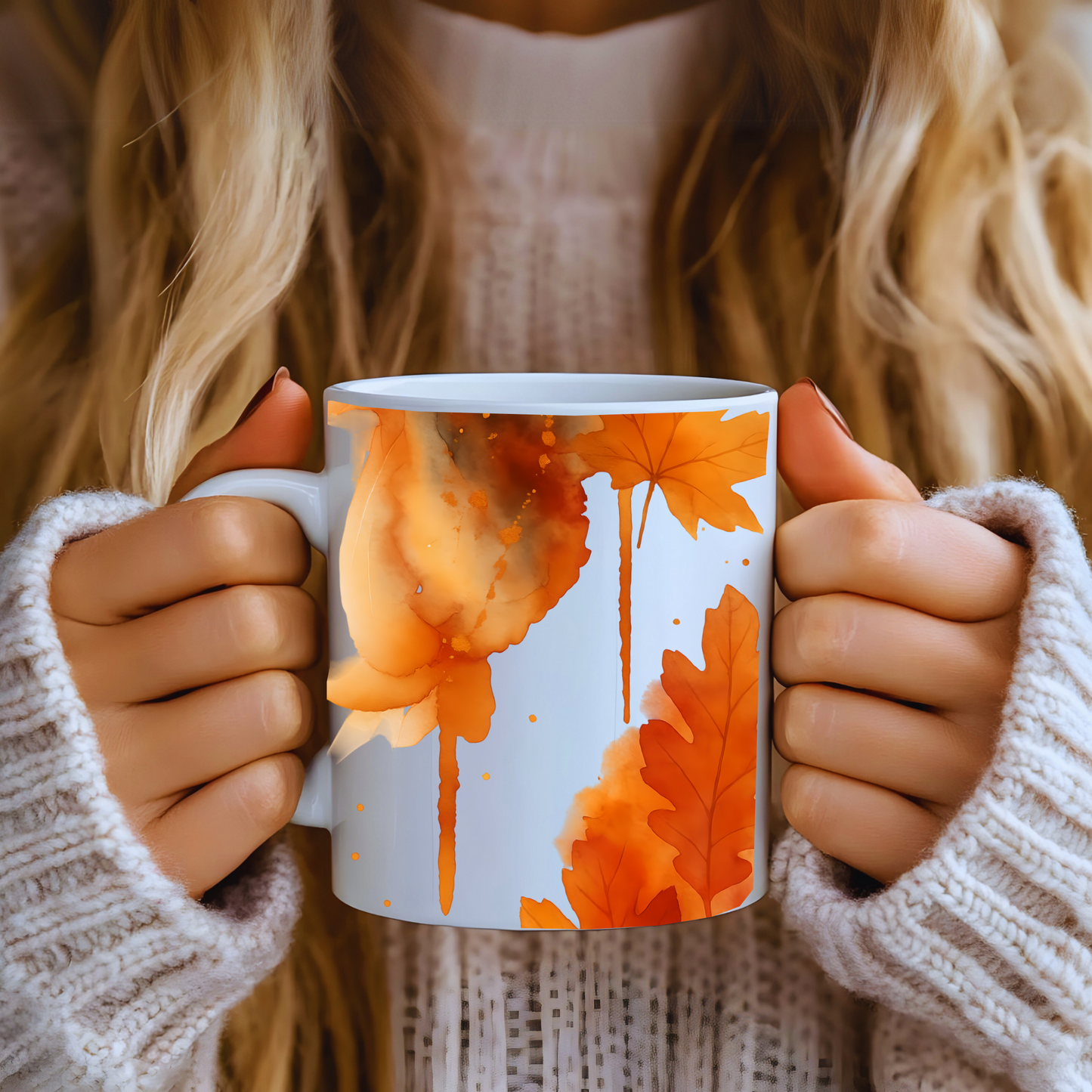 Autumnal Leaf Coffee Mug, our autumn coffee mug embodies the essence of cozy mugs.