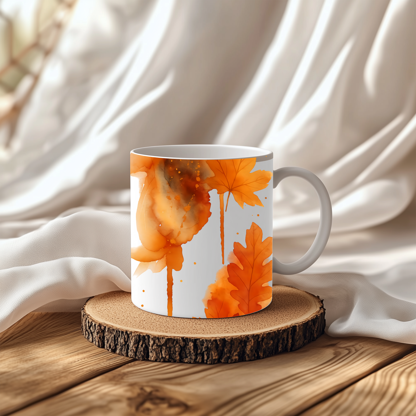 Autumnal Leaf Coffee Mug, our autumn coffee mug embodies the essence of cozy mugs.