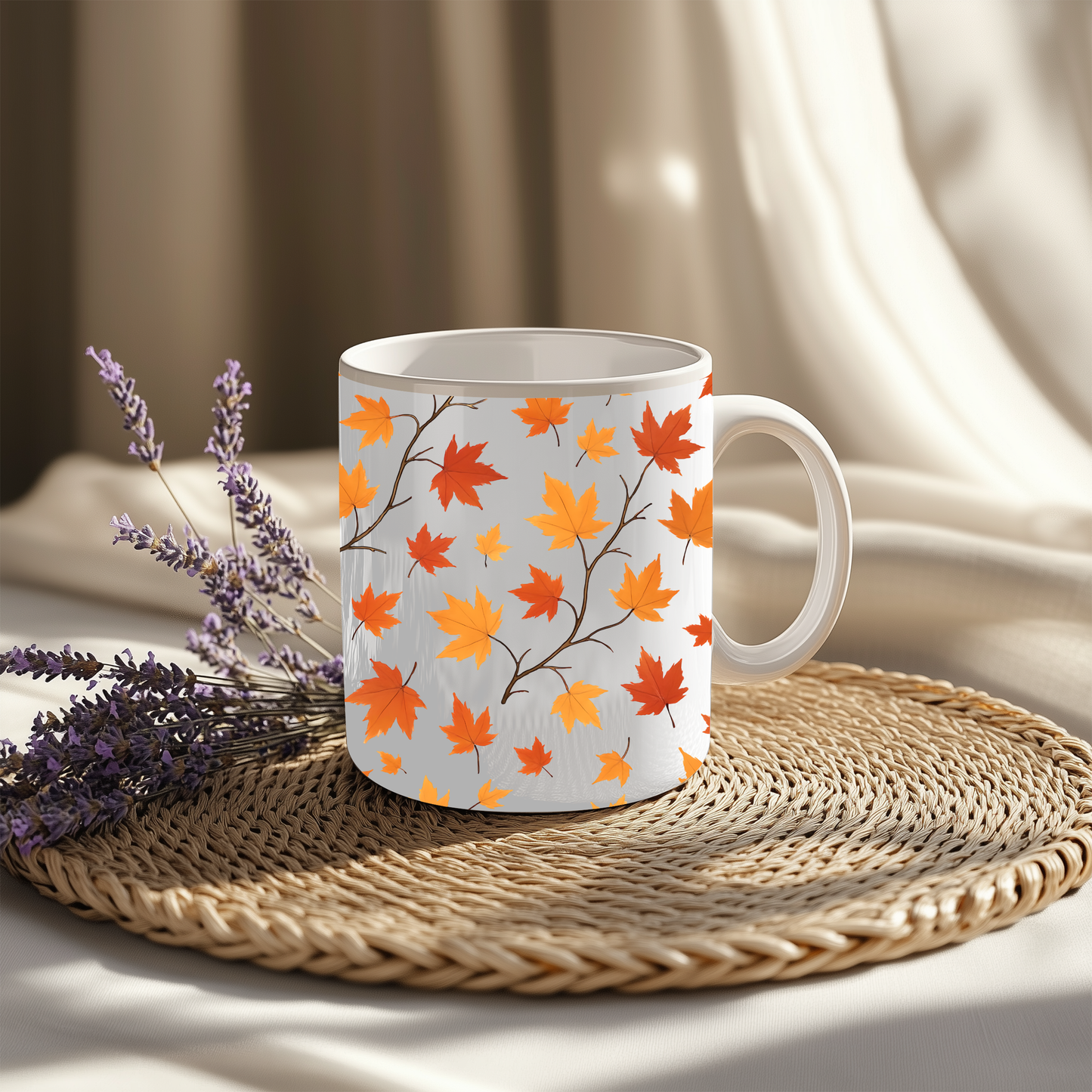 Copy of Autumnal Leaf Coffee Mug, Perfect for elevating your autumn décor, this mug whispers "hello autumn".