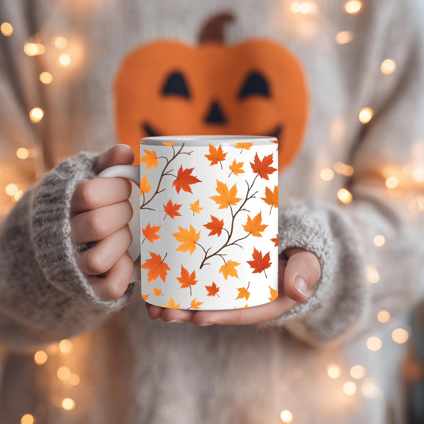 Copy of Autumnal Leaf Coffee Mug, Perfect for elevating your autumn décor, this mug whispers "hello autumn".