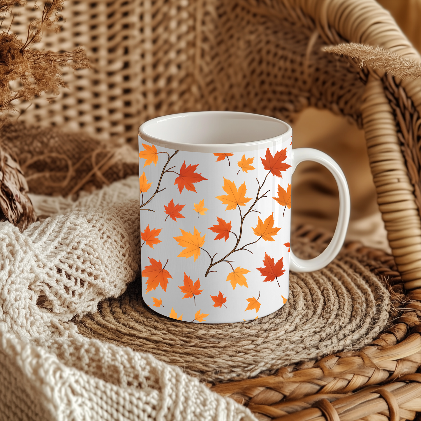 Copy of Autumnal Leaf Coffee Mug, Perfect for elevating your autumn décor, this mug whispers "hello autumn".