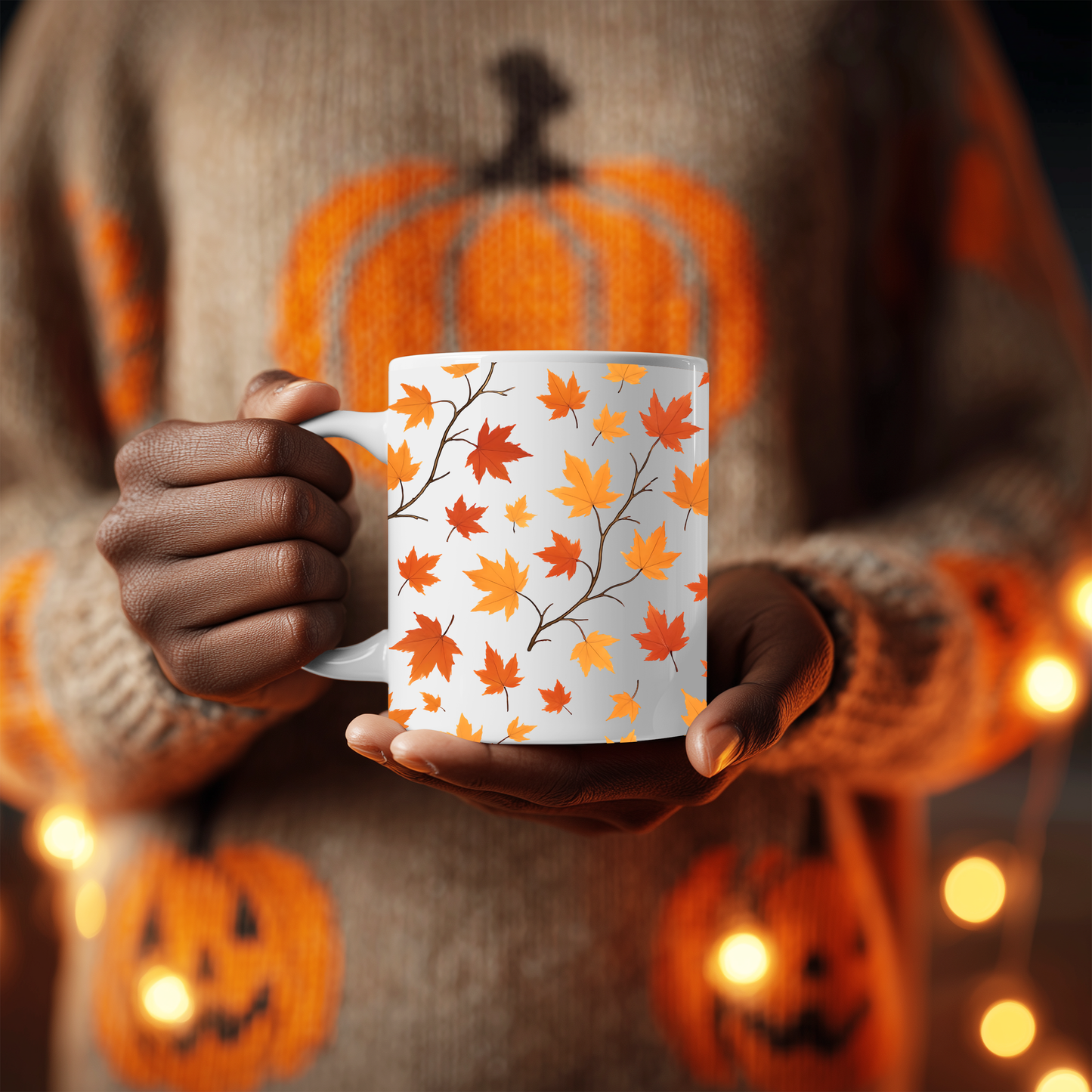 Copy of Autumnal Leaf Coffee Mug, Perfect for elevating your autumn décor, this mug whispers "hello autumn".