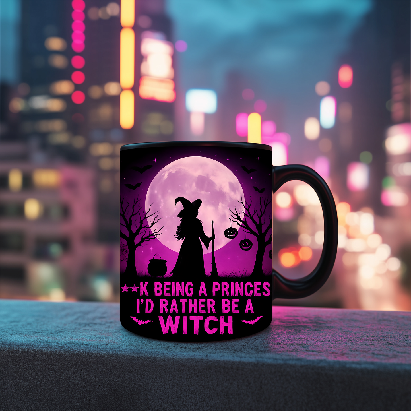 F**k Being A Princess I'd Rather Be A Witch Mug,casting a spell of inspiration over your day. Whether you're a fan of spooky mugs or simply adore cute Halloween mugs, this witch mug is a bewitching piece of witchy stuff.