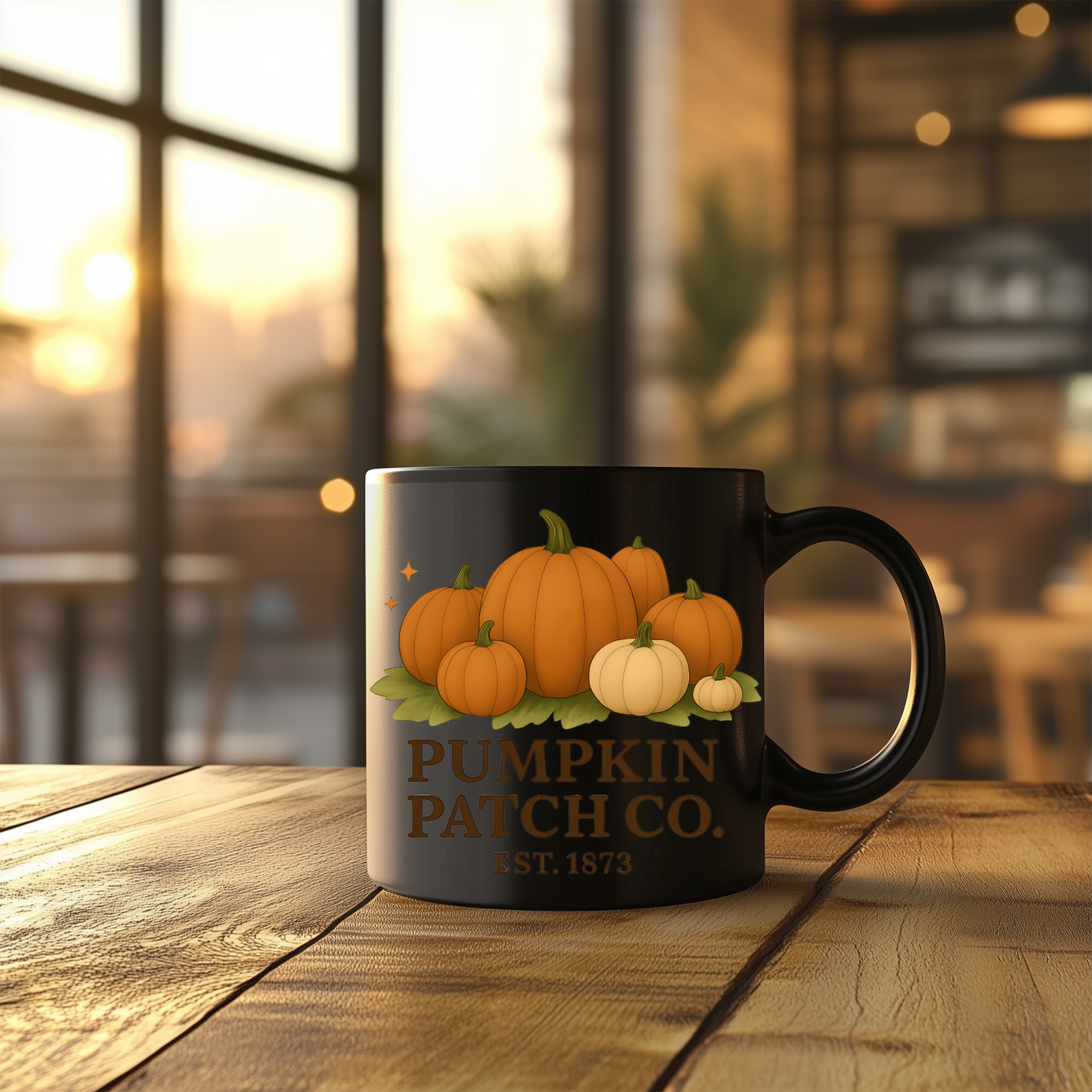 Pumpkin Coffee Mug, your new cozy companion for the fall season. This autumn coffee mug captures the spirit of harvest season.