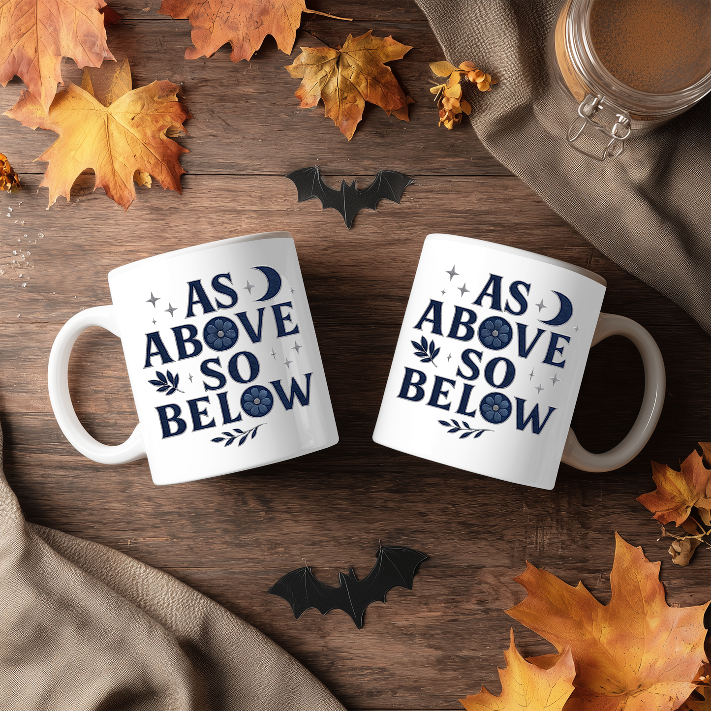 As Above So Below Witchy Coffee Mug, Crafted for those who appreciate the mysterious allure of paganism, this witchy cup transforms your coffee ritual into a sacred ceremony.