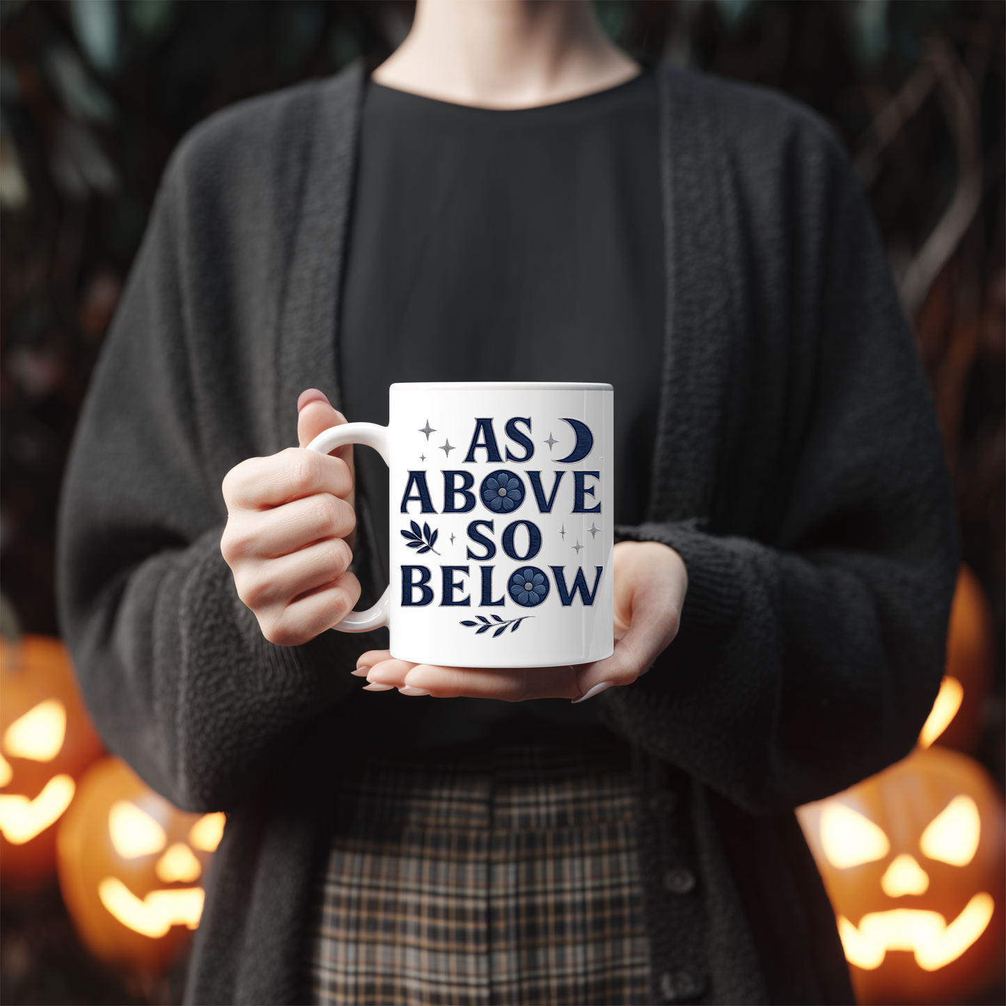 As Above So Below Witchy Coffee Mug, Crafted for those who appreciate the mysterious allure of paganism, this witchy cup transforms your coffee ritual into a sacred ceremony.