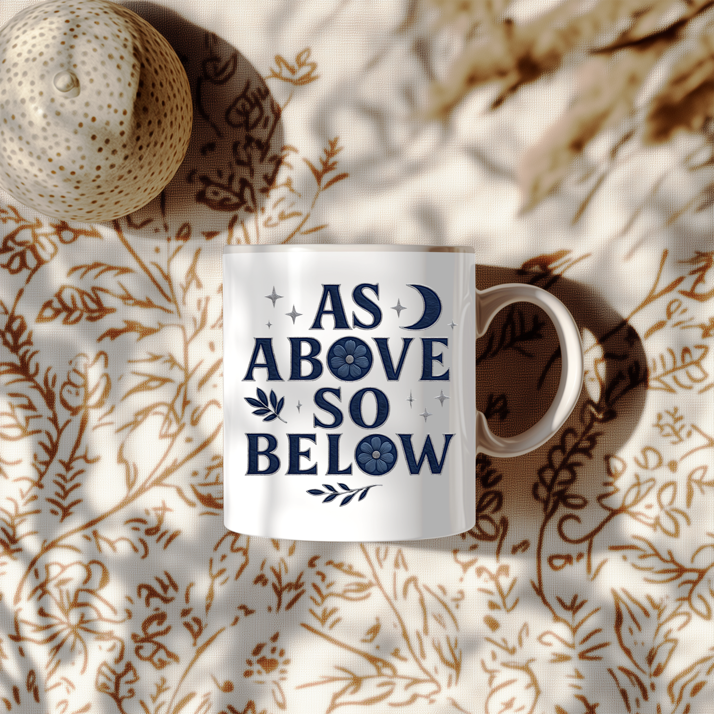 As Above So Below Witchy Coffee Mug, Crafted for those who appreciate the mysterious allure of paganism, this witchy cup transforms your coffee ritual into a sacred ceremony.