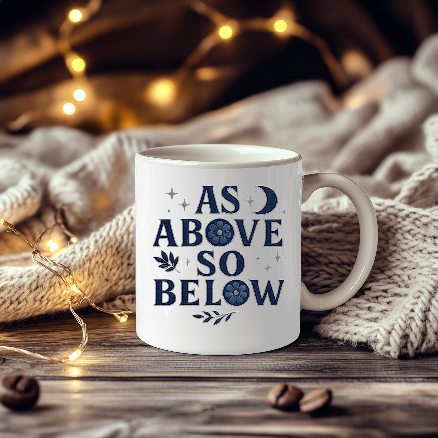 As Above So Below Witchy Coffee Mug, Crafted for those who appreciate the mysterious allure of paganism, this witchy cup transforms your coffee ritual into a sacred ceremony.