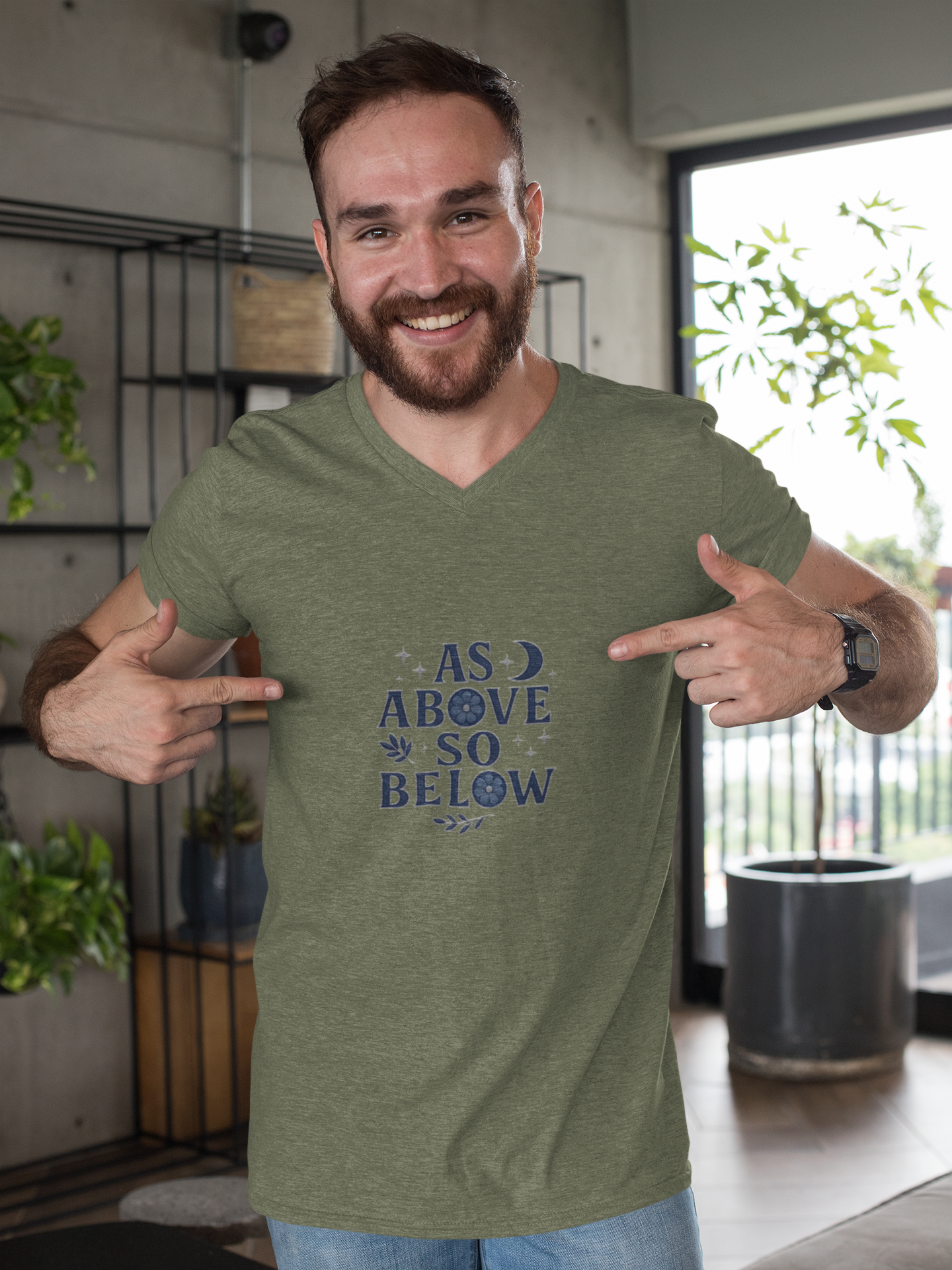 As Above So Below T-shirt, a harmonious blend of mystical charm and celestial vibes. Crafted for those who appreciate pagan clothing and witchy aesthetics.