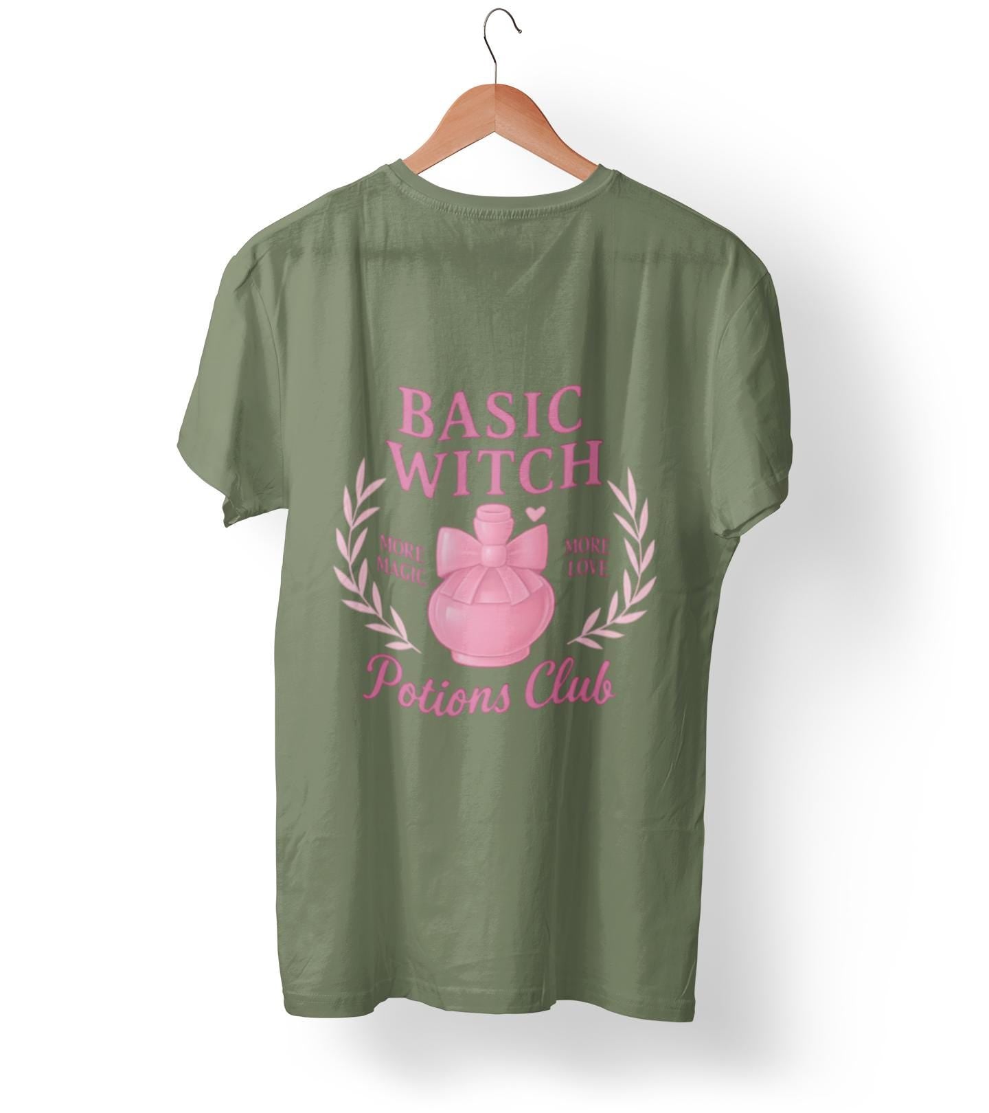Basic Witch Potions Club Tshirt, Step into a world where magic meets comfort with the Basic Witch Potions Club T-shirt.