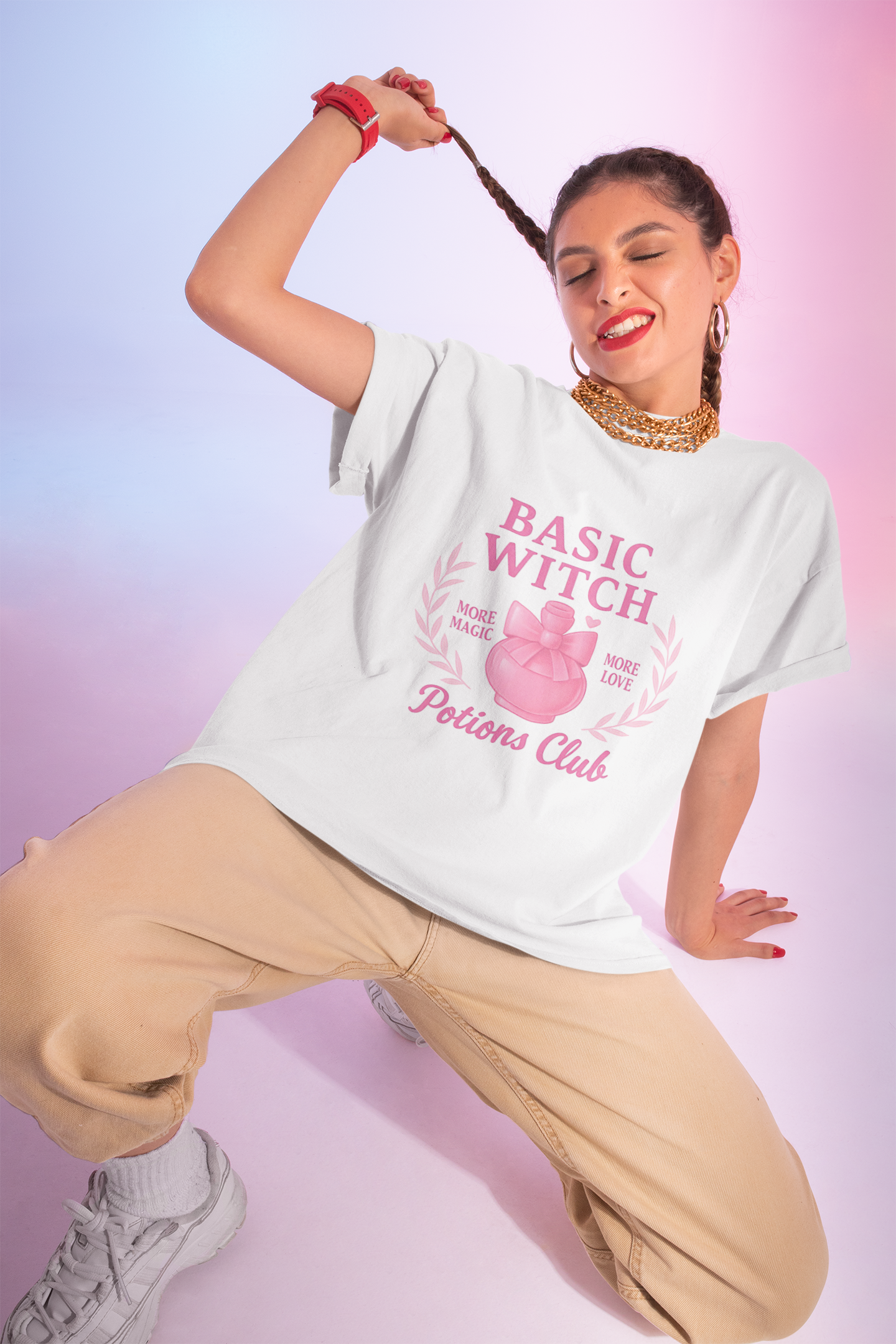 Basic Witch Potions Club Tshirt, Step into a world where magic meets comfort with the Basic Witch Potions Club T-shirt.