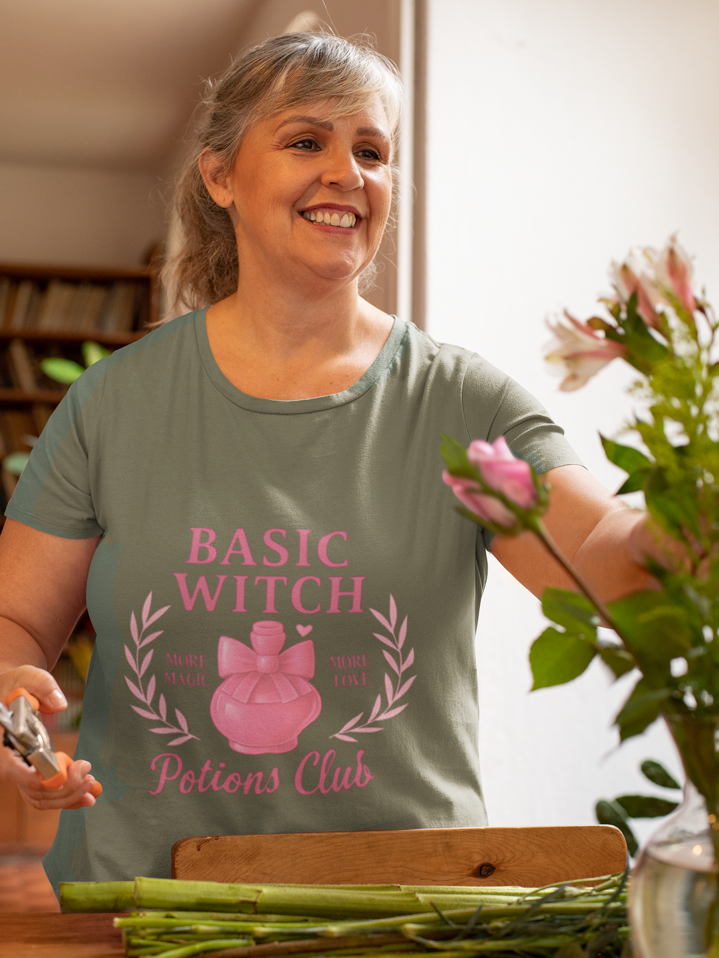 Basic Witch Potions Club Tshirt, Step into a world where magic meets comfort with the Basic Witch Potions Club T-shirt.