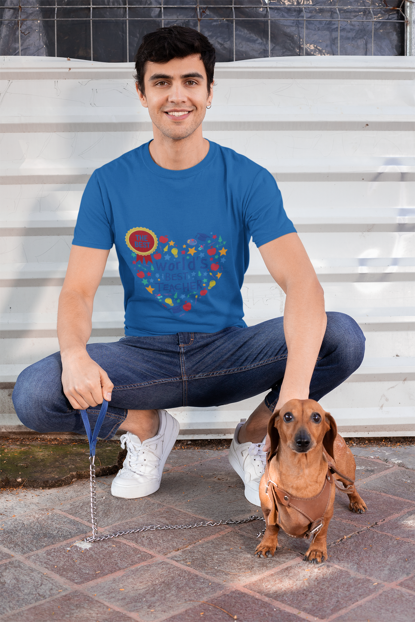 World's Best Teacher Cotton Tee - Designed to celebrate educators, this tee radiates warmth and positivity, making it a perfect gift for Teacher Appreciation Week.