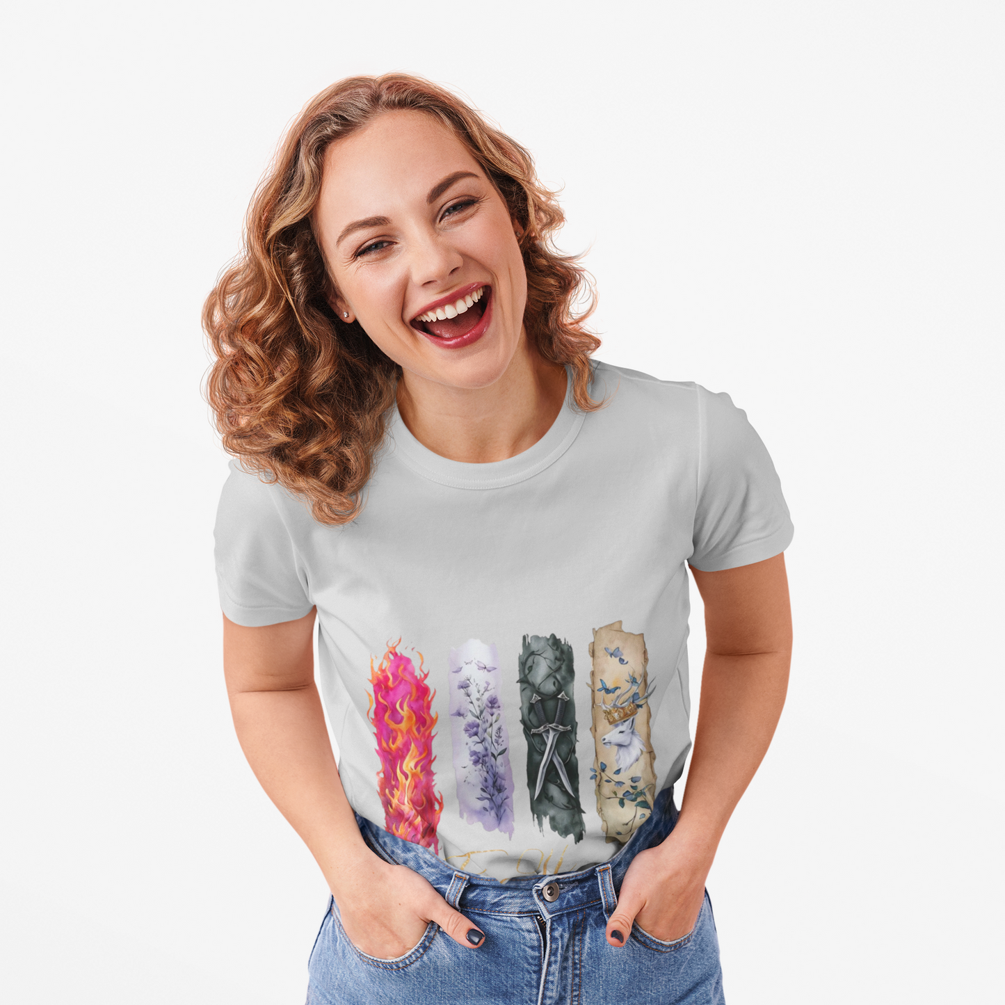 Fire Heart T-Shirt, Heir of Fire Tee, Ignite your wardrobe with the Fire Heart T-Shirt, a must-have for any fan of Sarah J. Maas's enchanting universe.