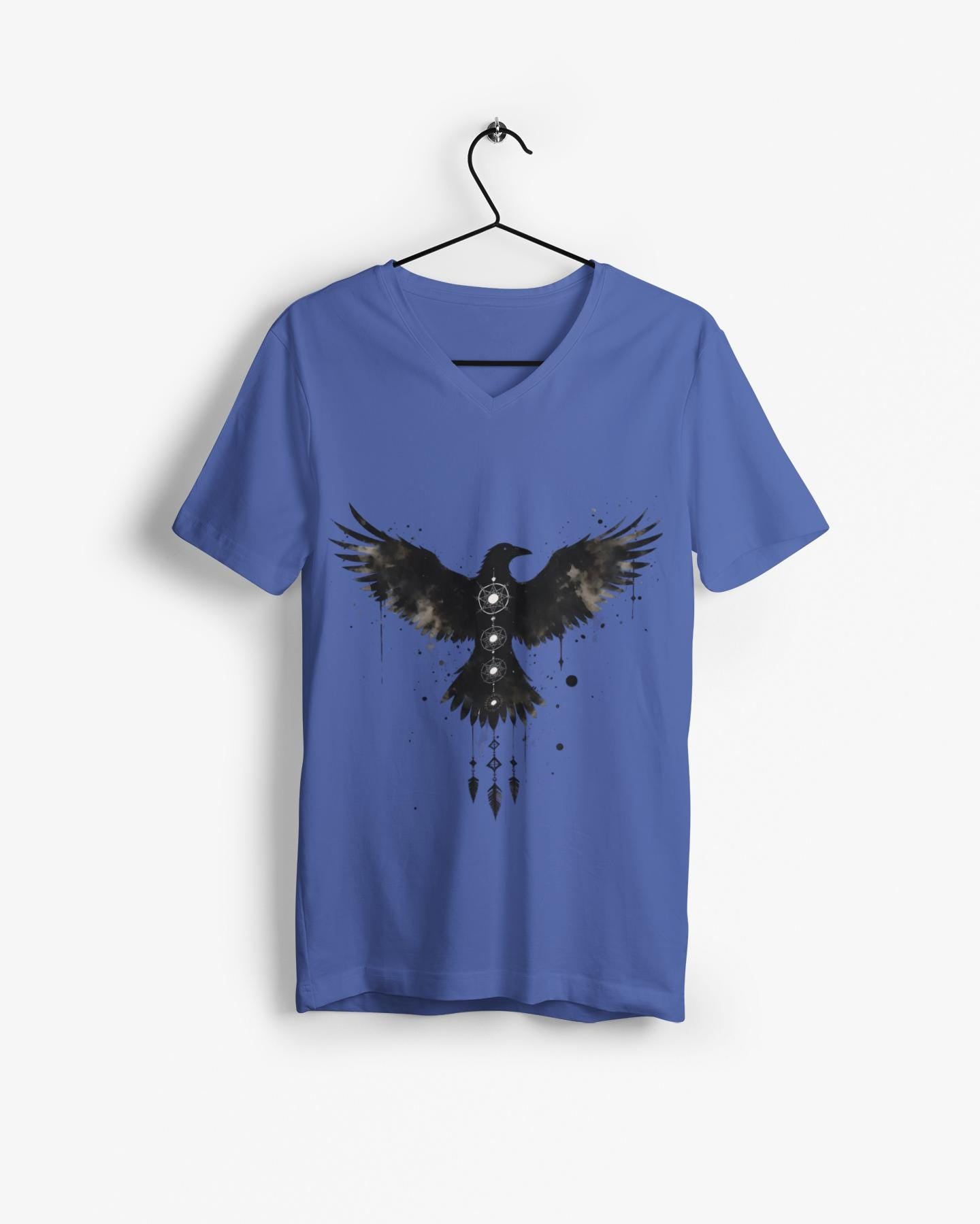 Viking Raven T-shirt, Embrace the spirit of Norse mythology with our Viking Raven T-shirt. This raven shirt captures the essence of Viking art.