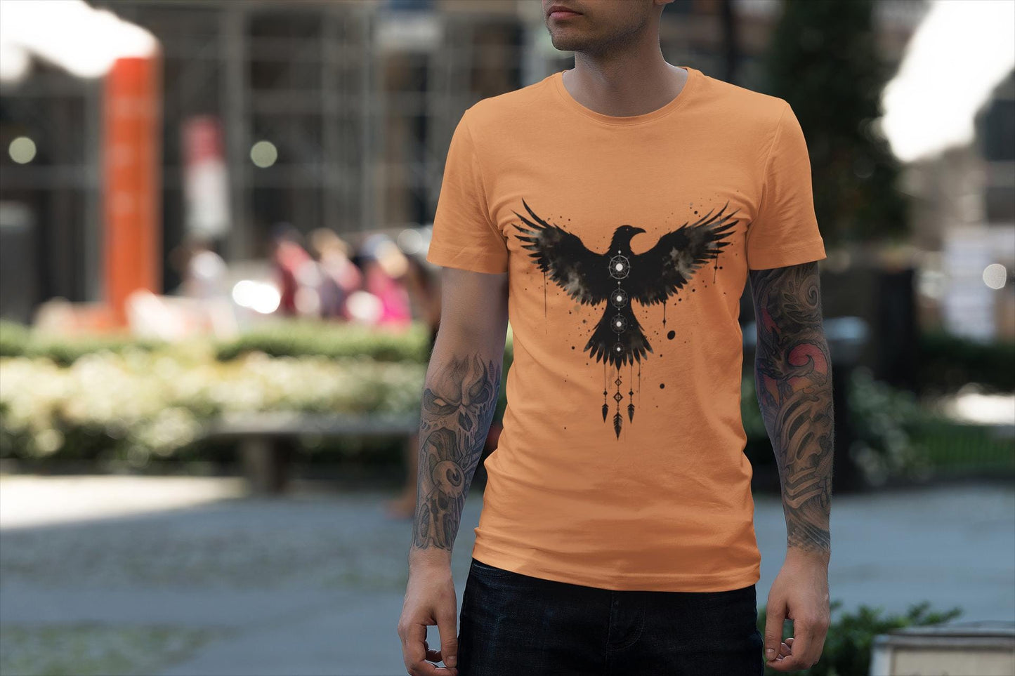 Viking Raven T-shirt, Embrace the spirit of Norse mythology with our Viking Raven T-shirt. This raven shirt captures the essence of Viking art.