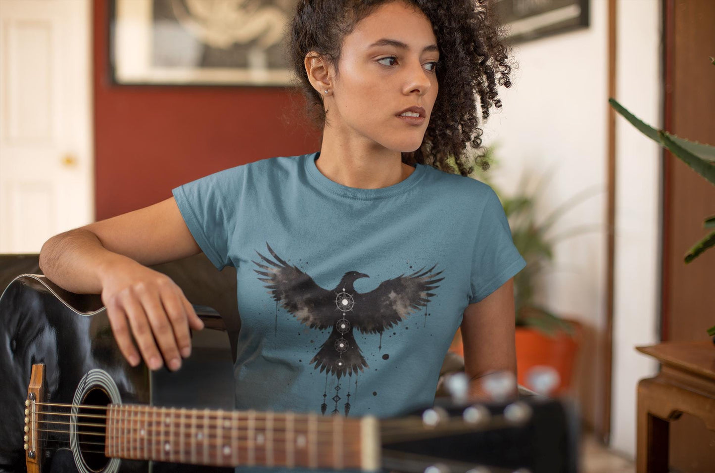 Viking Raven T-shirt, Embrace the spirit of Norse mythology with our Viking Raven T-shirt. This raven shirt captures the essence of Viking art.