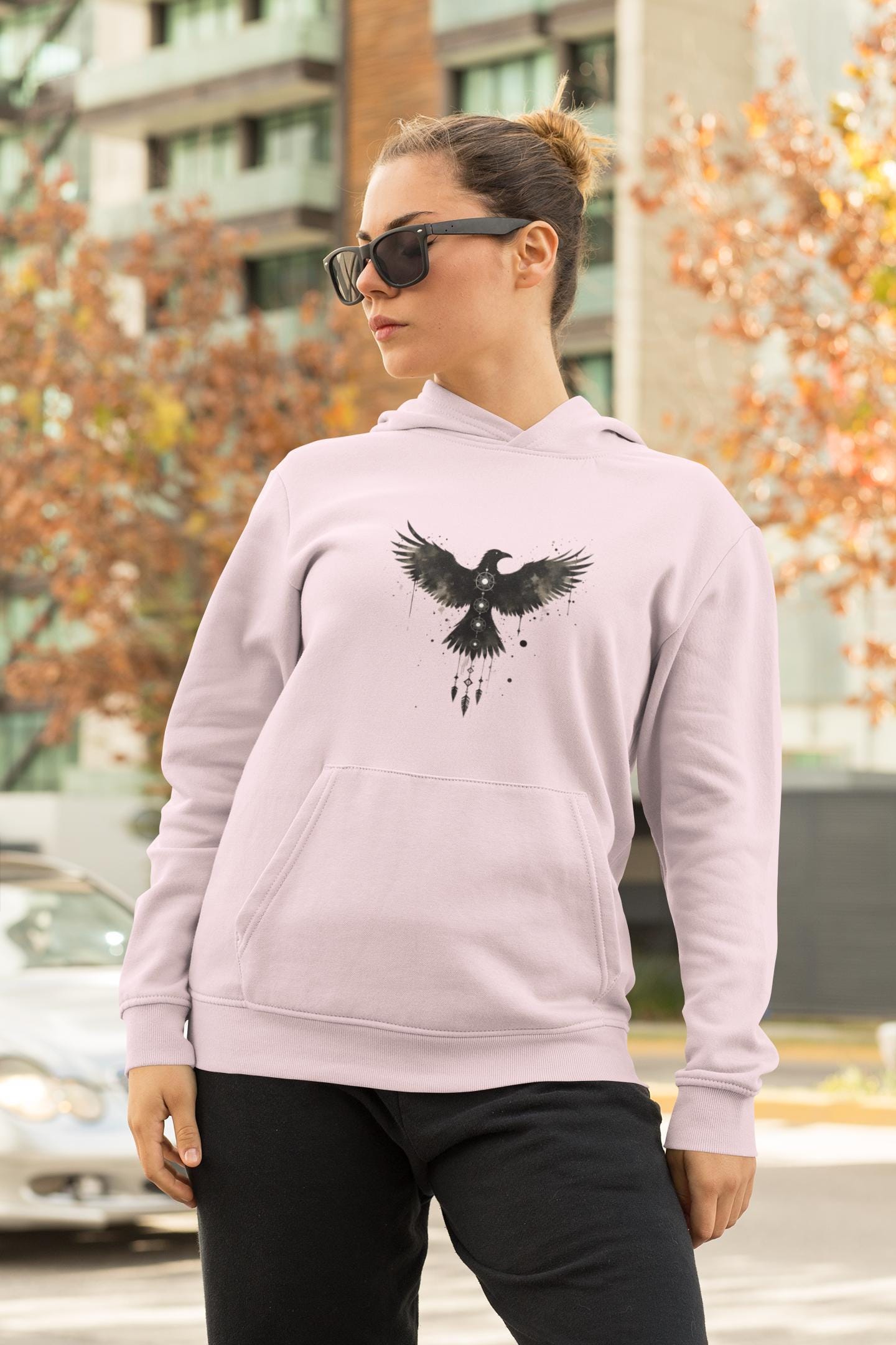 Viking Raven Hoodie, Experience the mystique of Norse mythology with our exquisite Viking Raven Hoodie.
