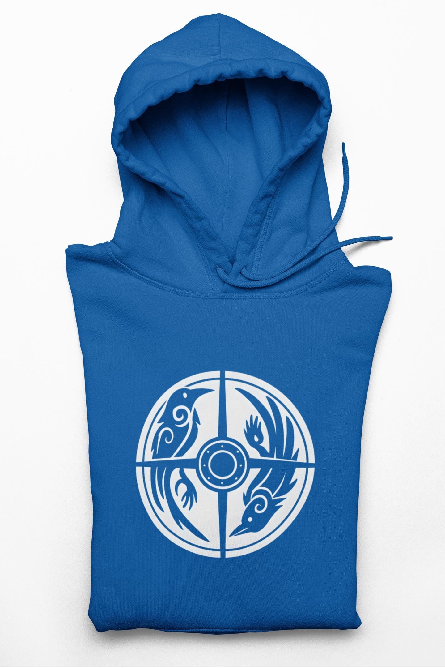 Norse Viking Shield Hoodie, Step into the realm of ancient warriors with our Norse Viking Shield Hoodie, a pinnacle of Norse design and craftsmanship.